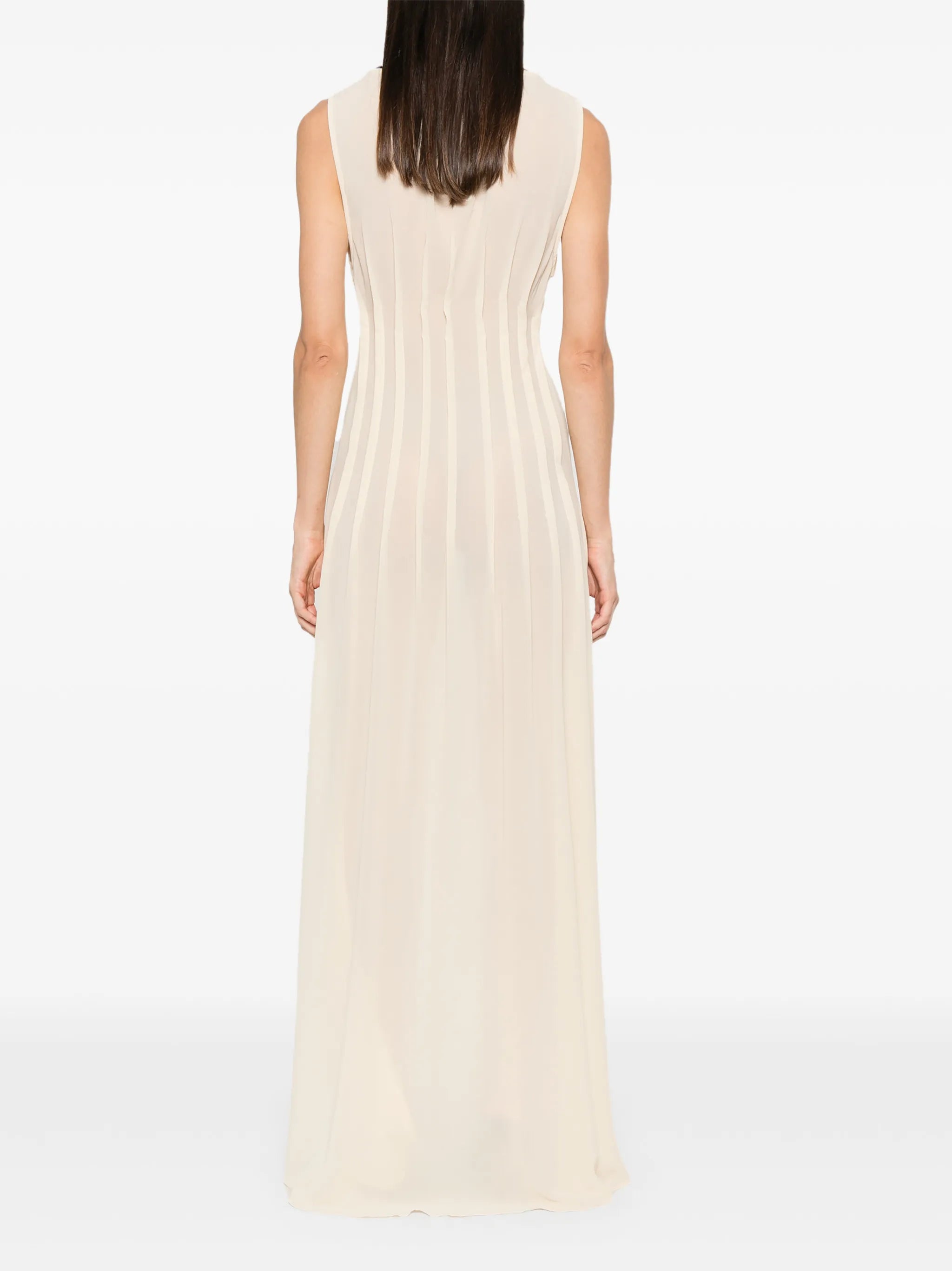 Audrey pleated maxi dress