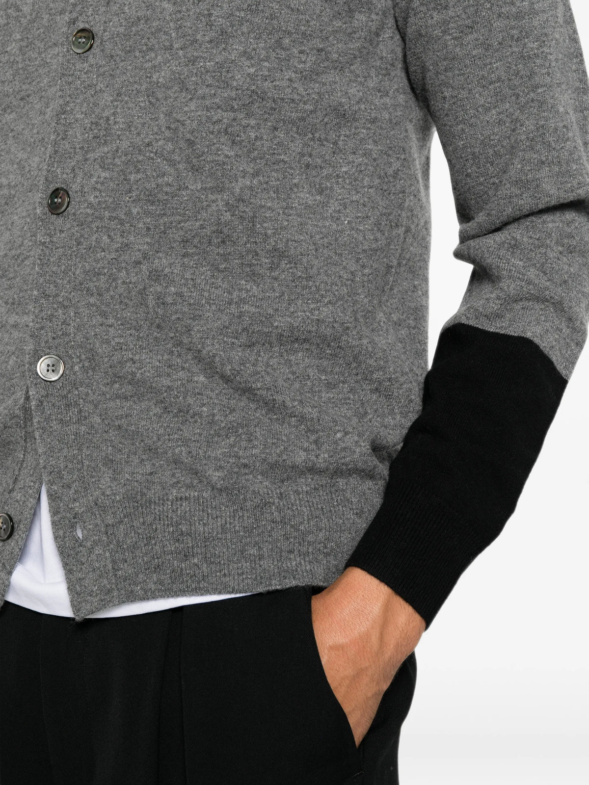 colour-block cardigan