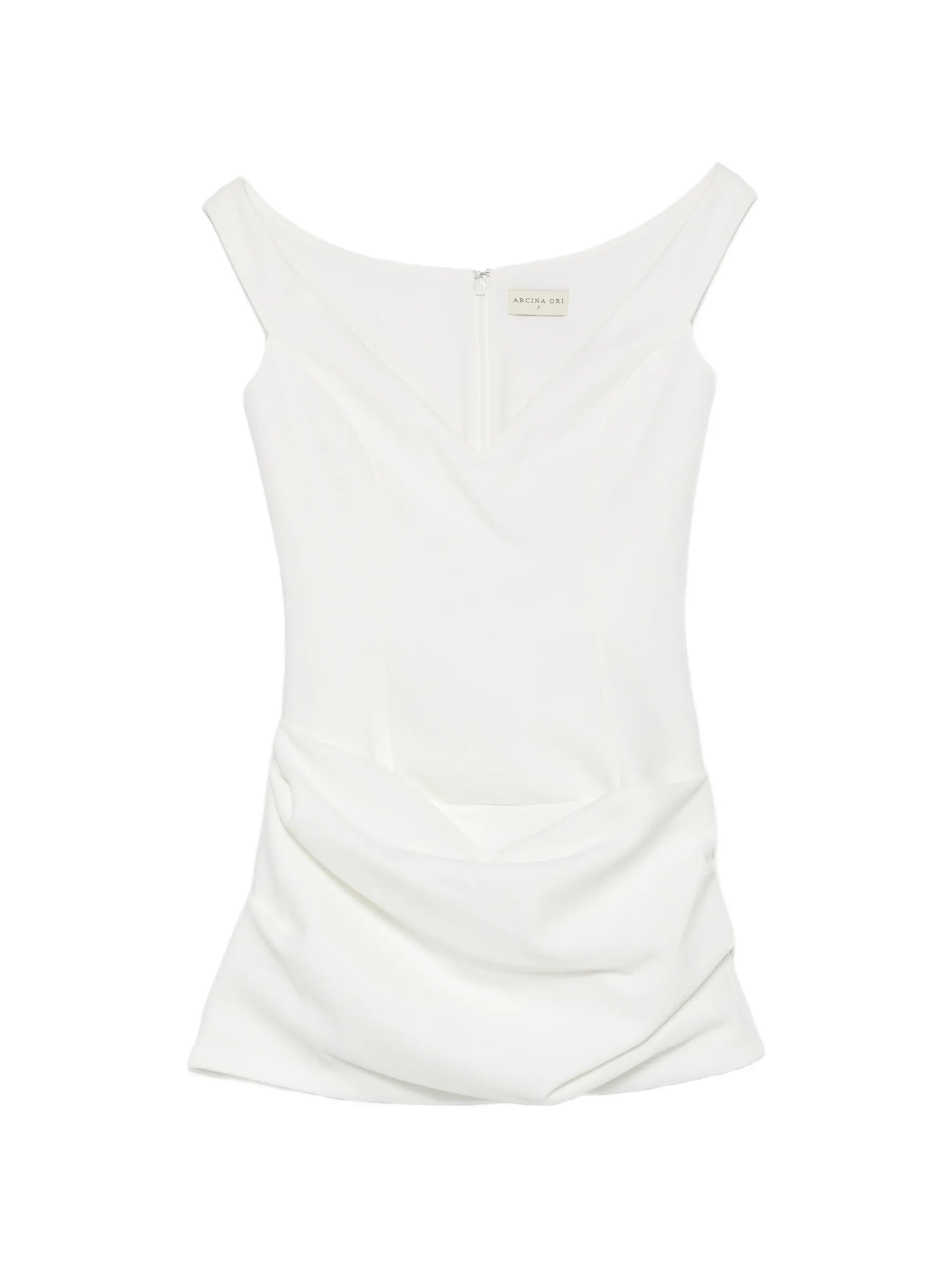 Avery draped mini dress