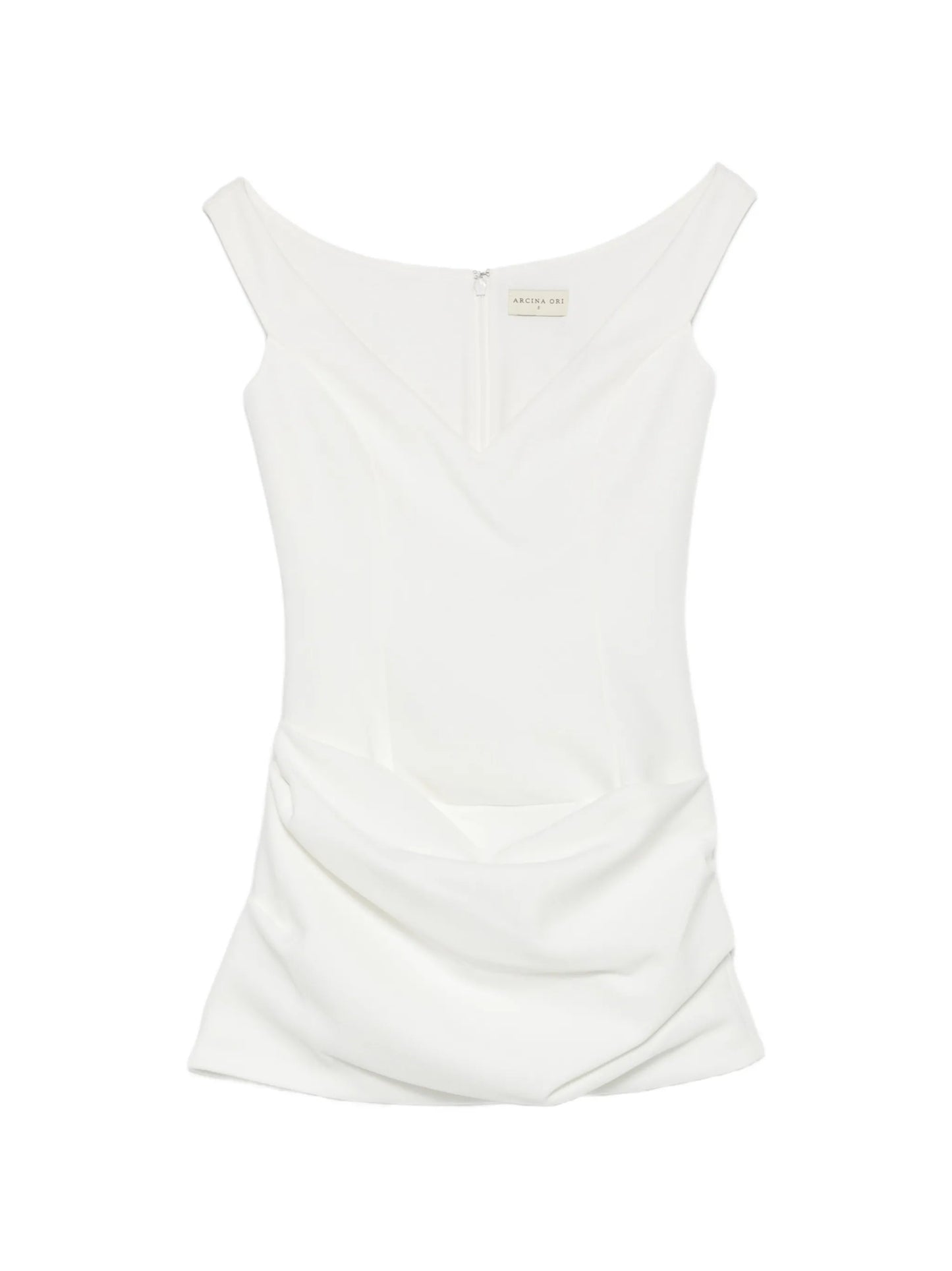 Avery draped mini dress