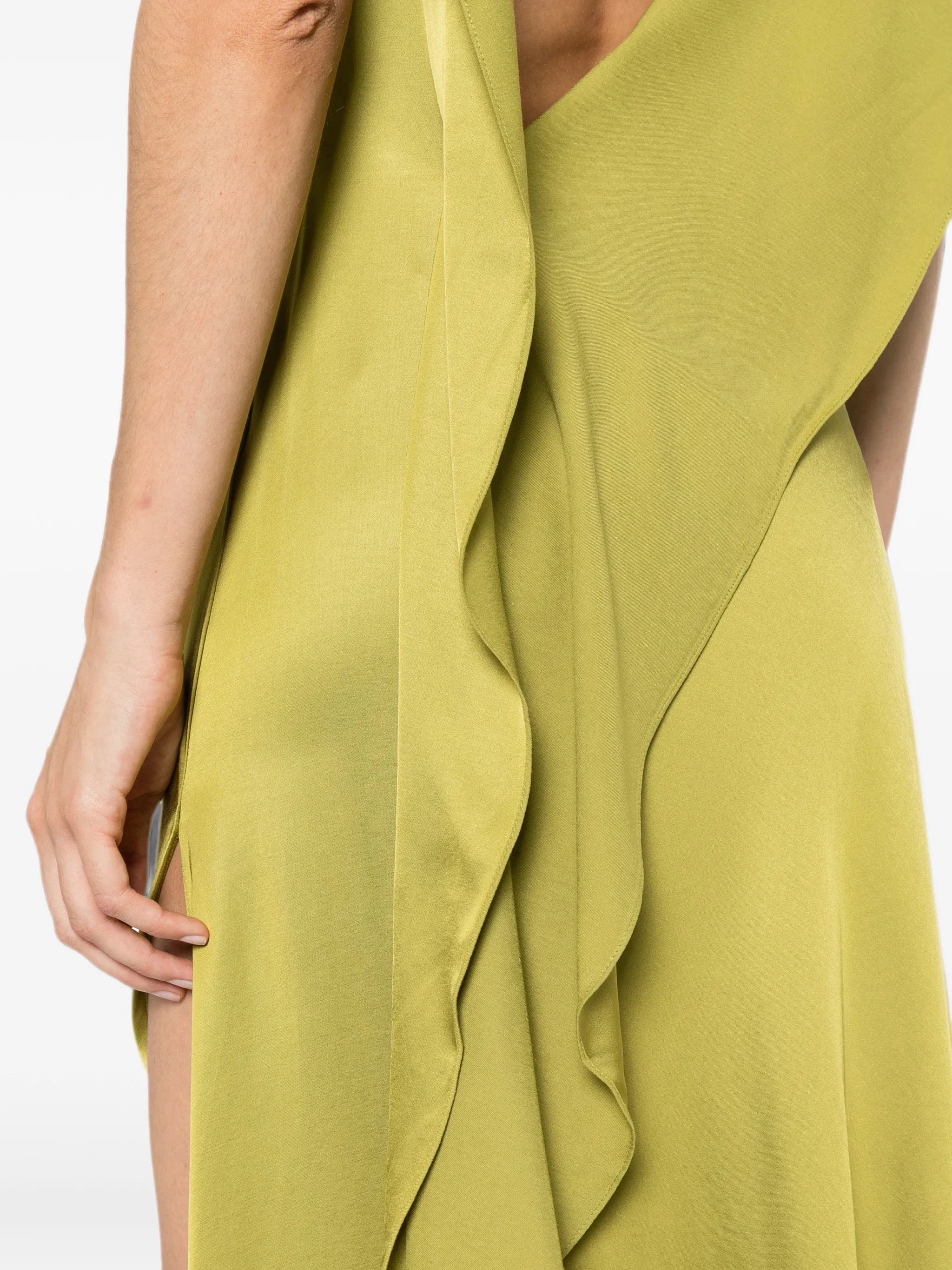 Odessa ruffled-back dress