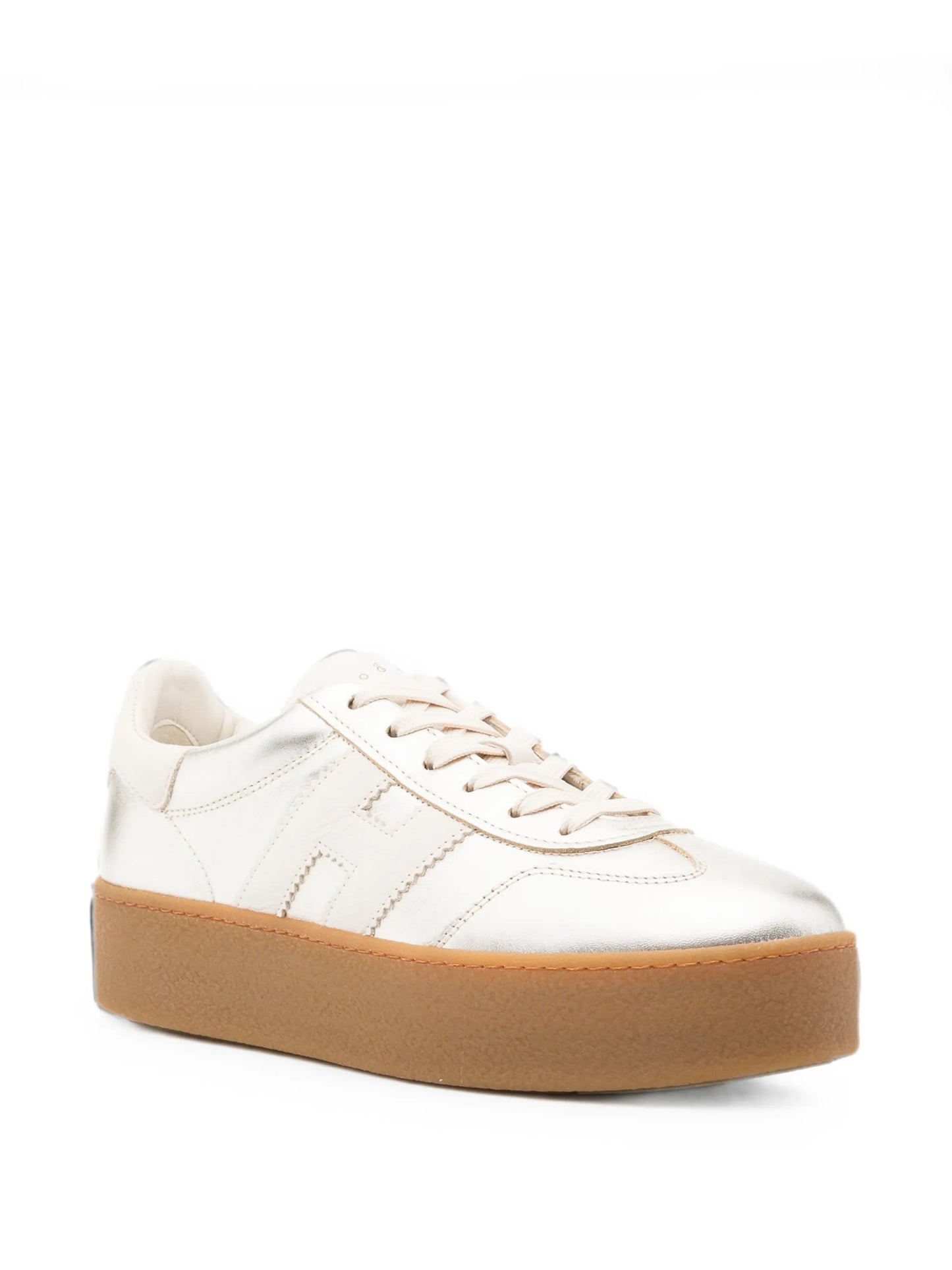 H698 metallic-effect sneakers