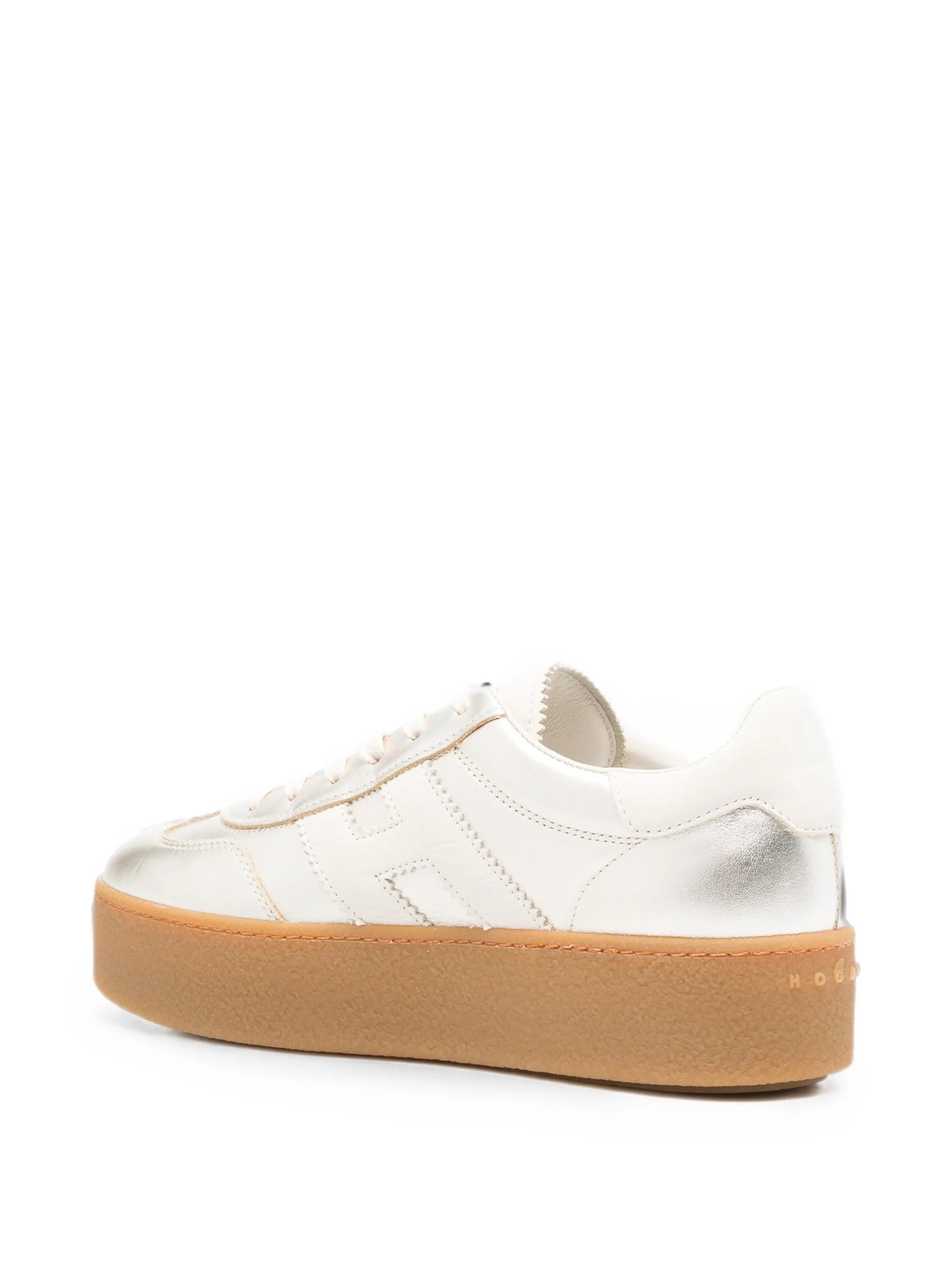 H698 metallic-effect sneakers