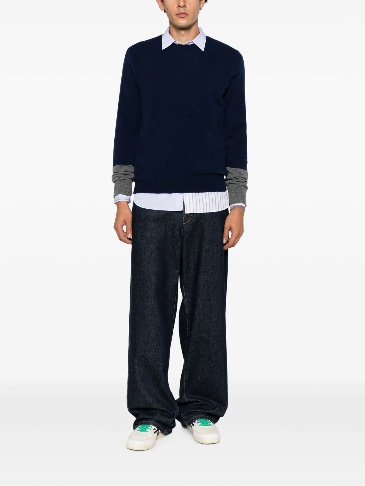 colour-block sweater