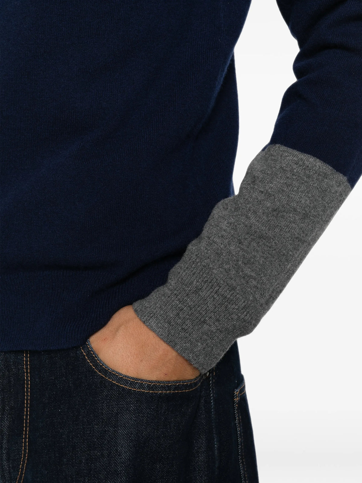 colour-block sweater