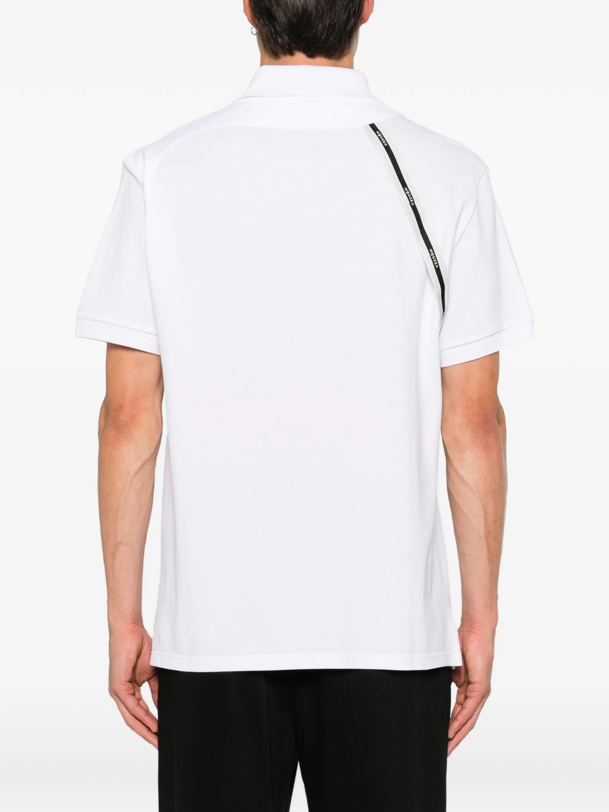 harness-detail polo shirt