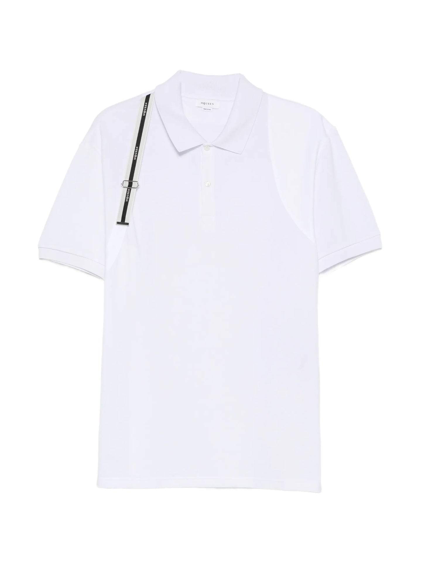 harness-detail polo shirt