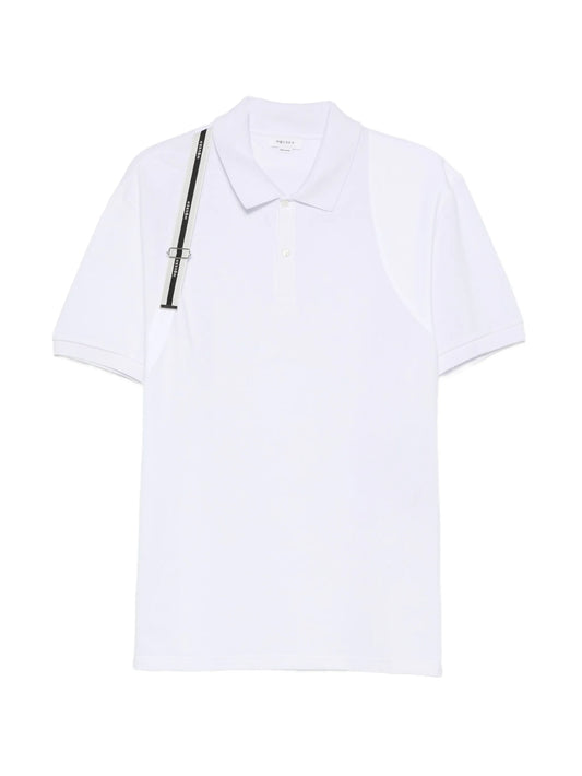 harness-detail polo shirt