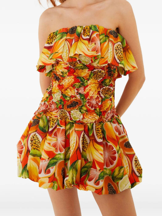 Fruit Garden ruffled dress