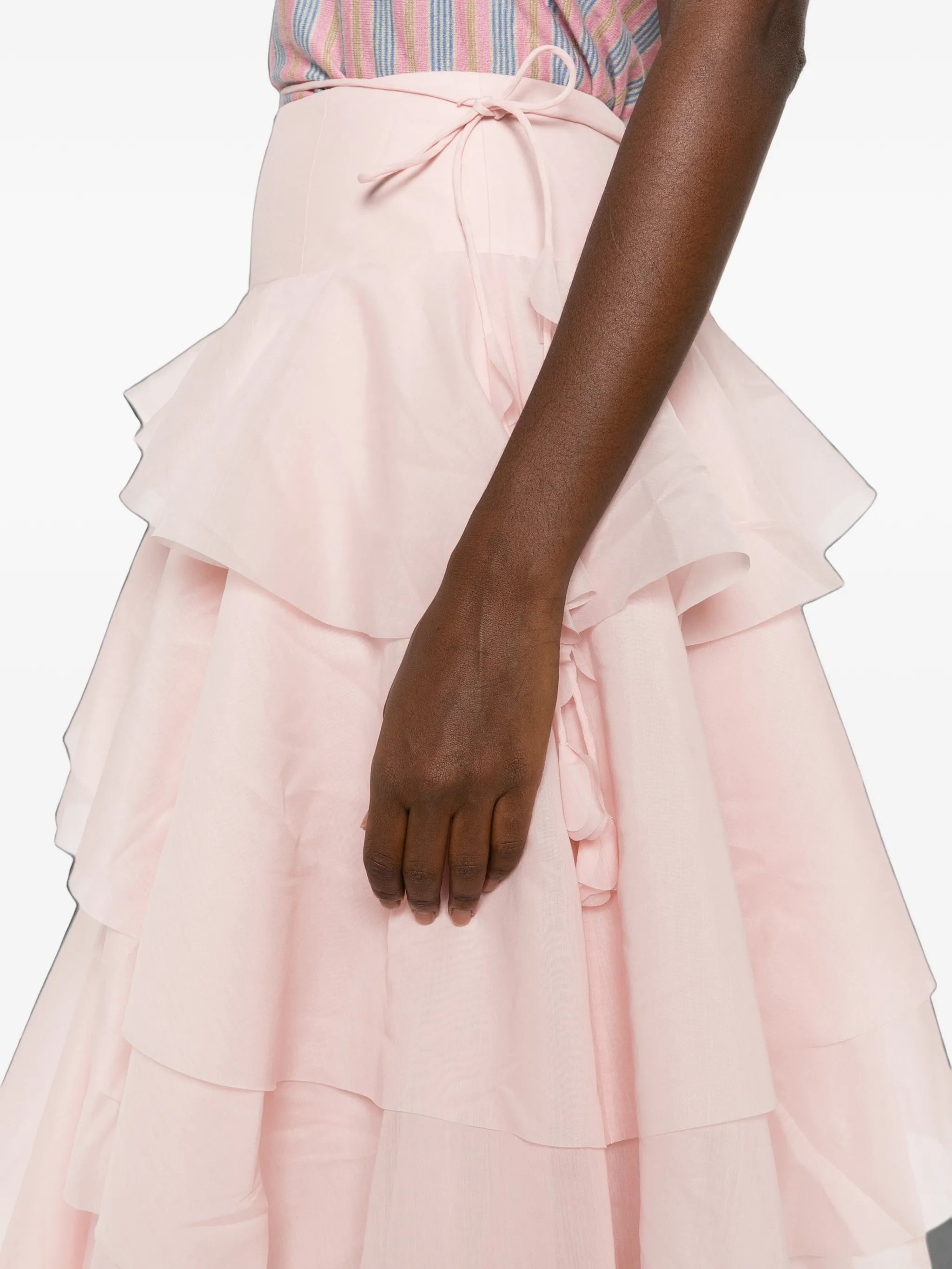 Villa ruffled maxi skirt