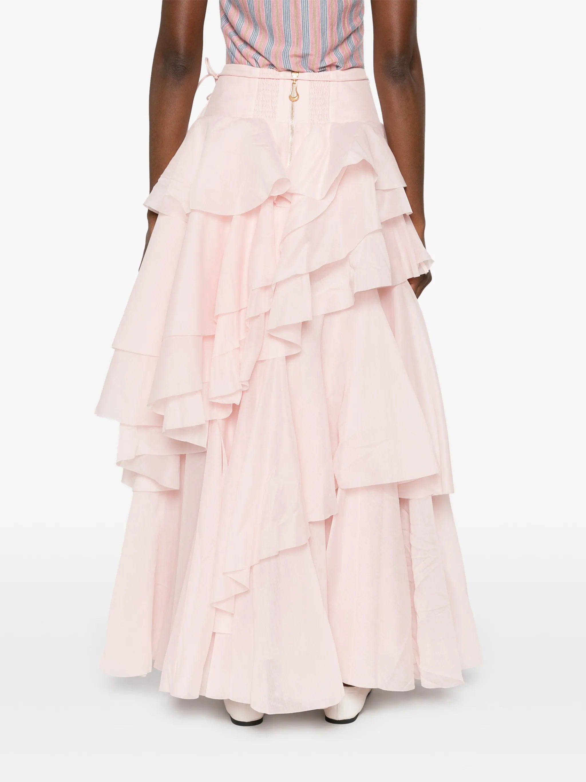 Villa ruffled maxi skirt
