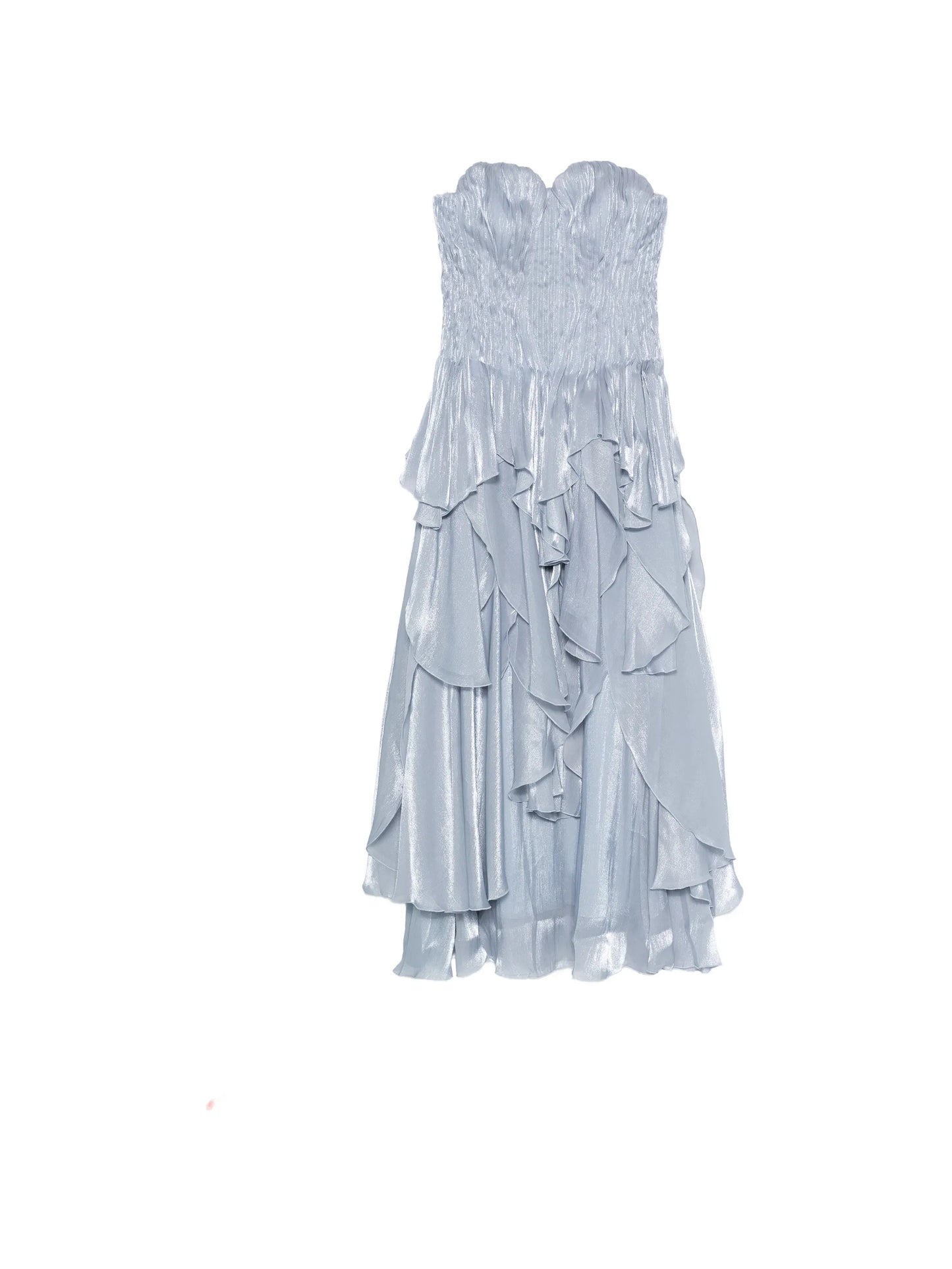 Gleam ruffled gown