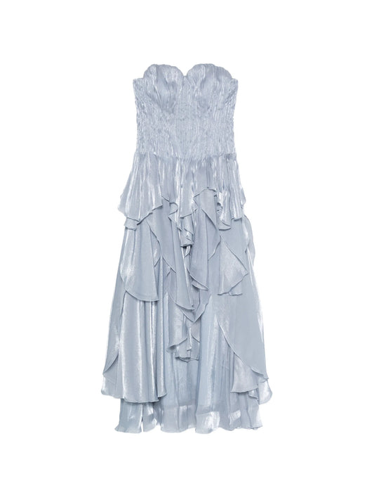 Gleam ruffled gown