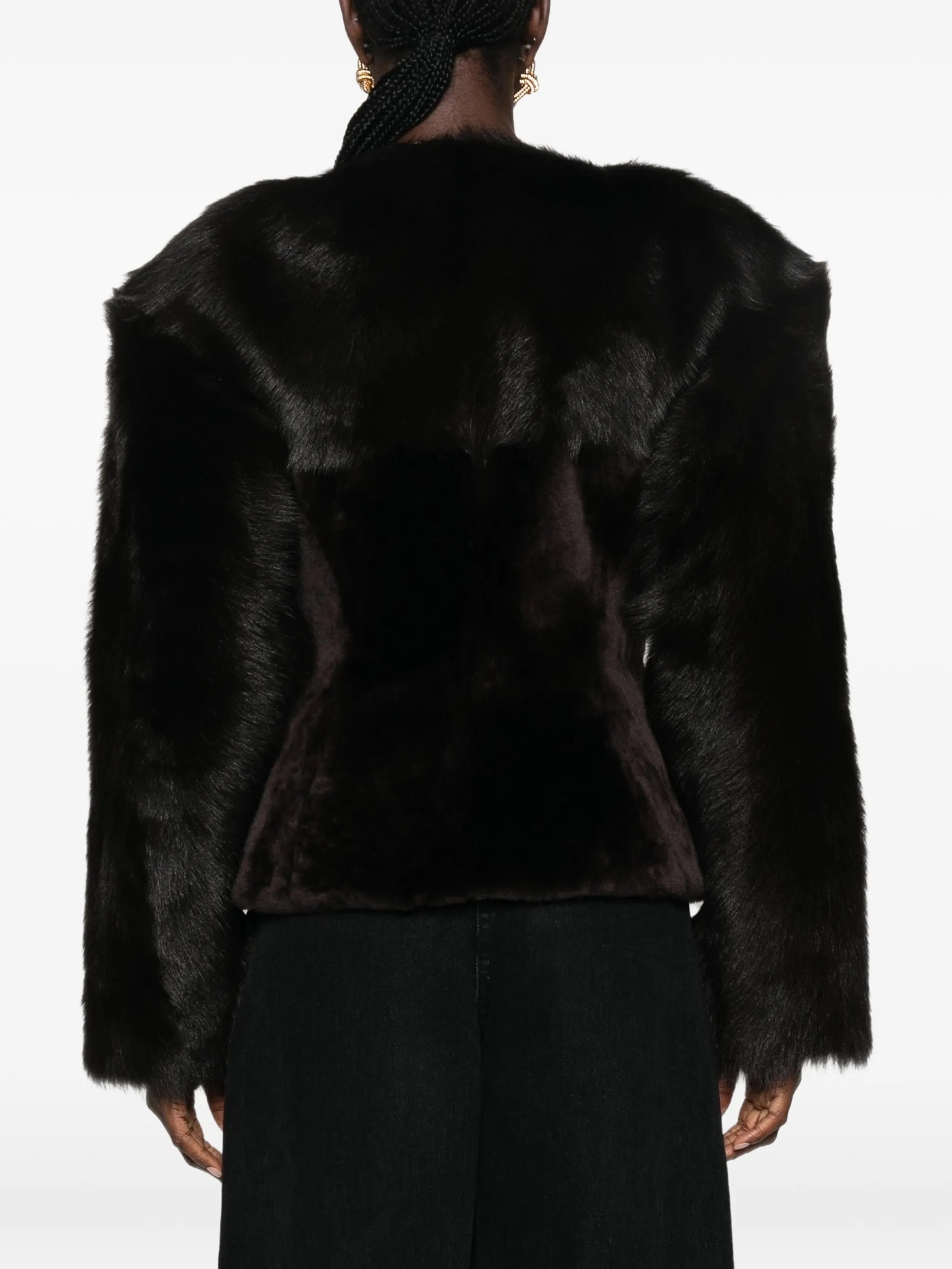 long-sleeved peplum jacket