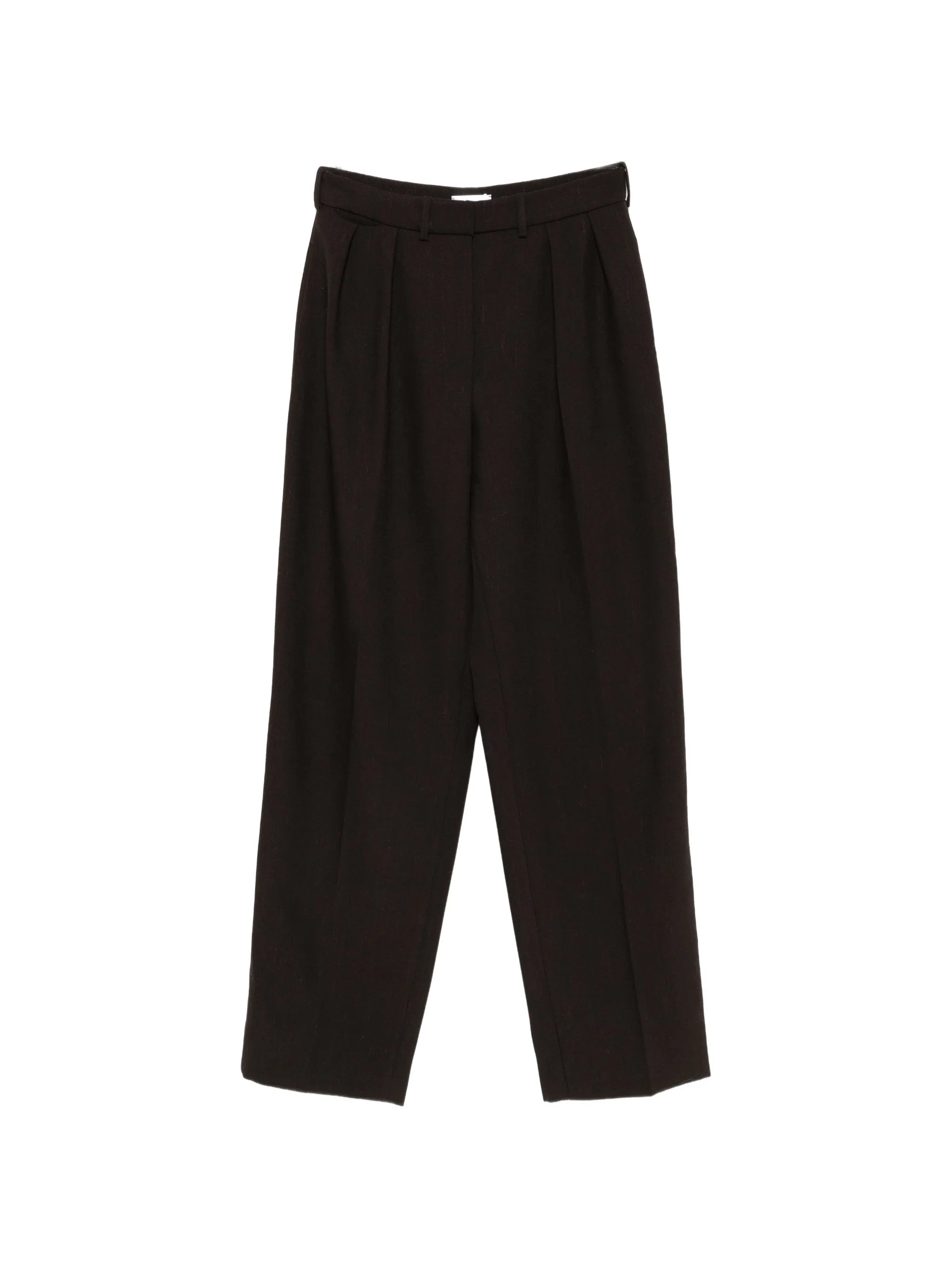 pleated tailored trousers