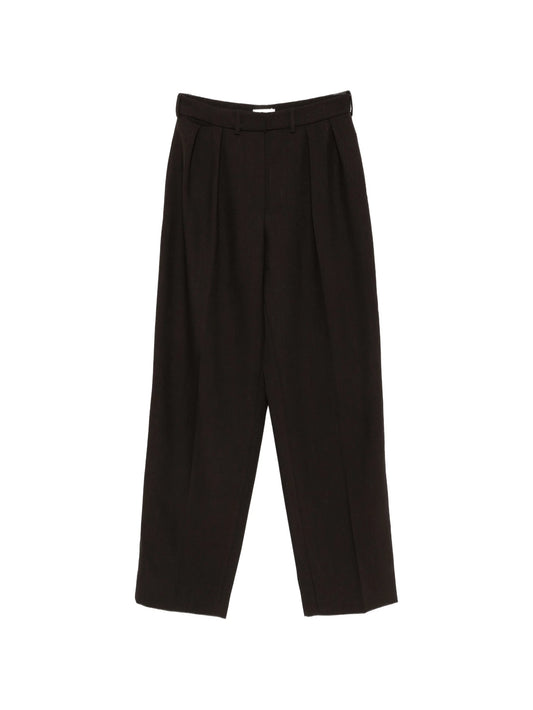 pleated tailored trousers