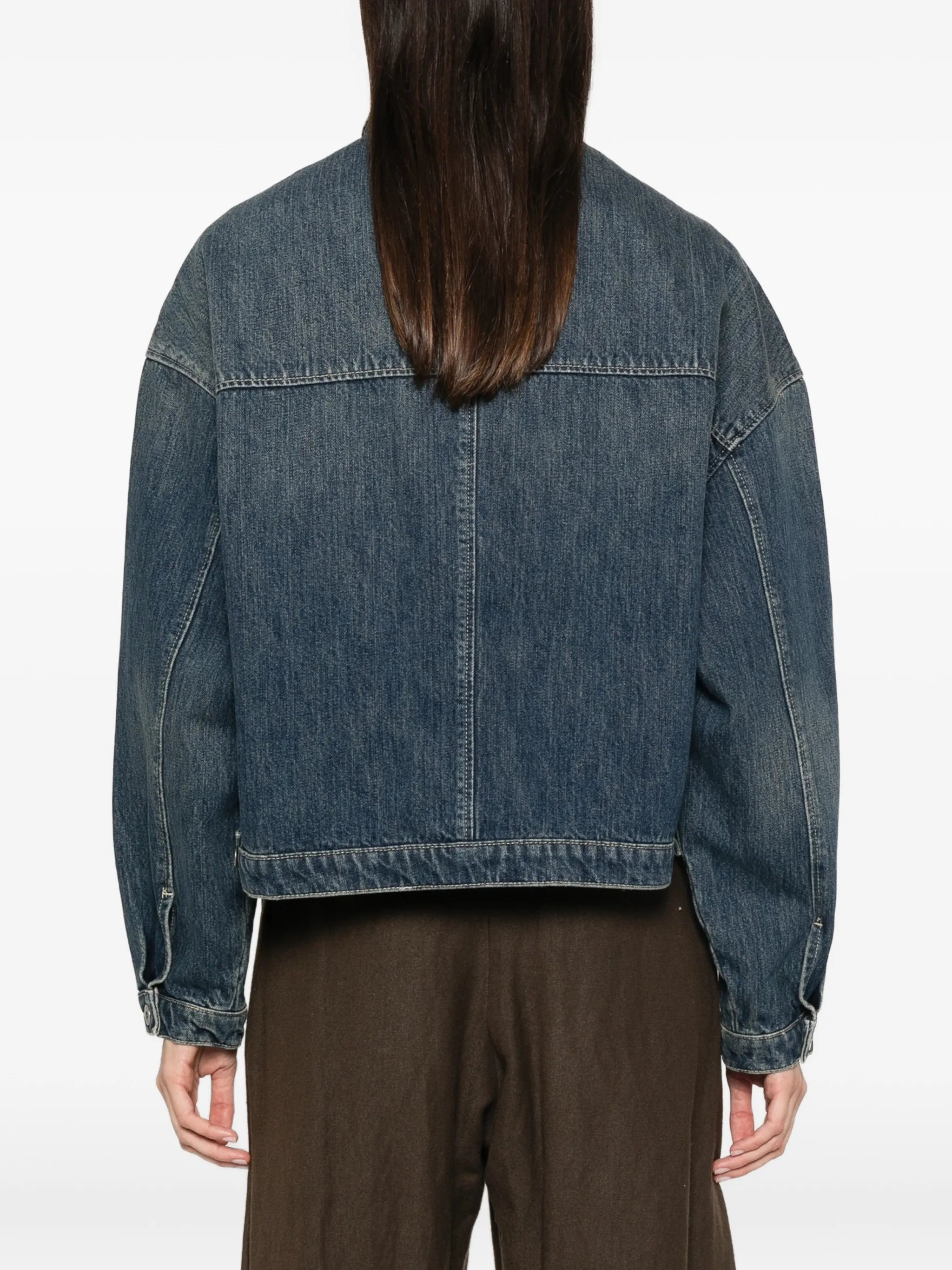 Lys belted denim jacket