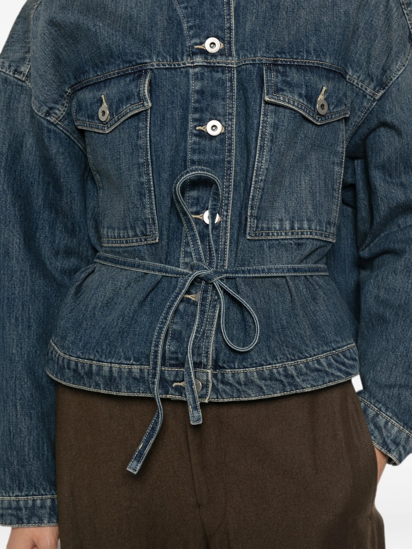 Lys belted denim jacket