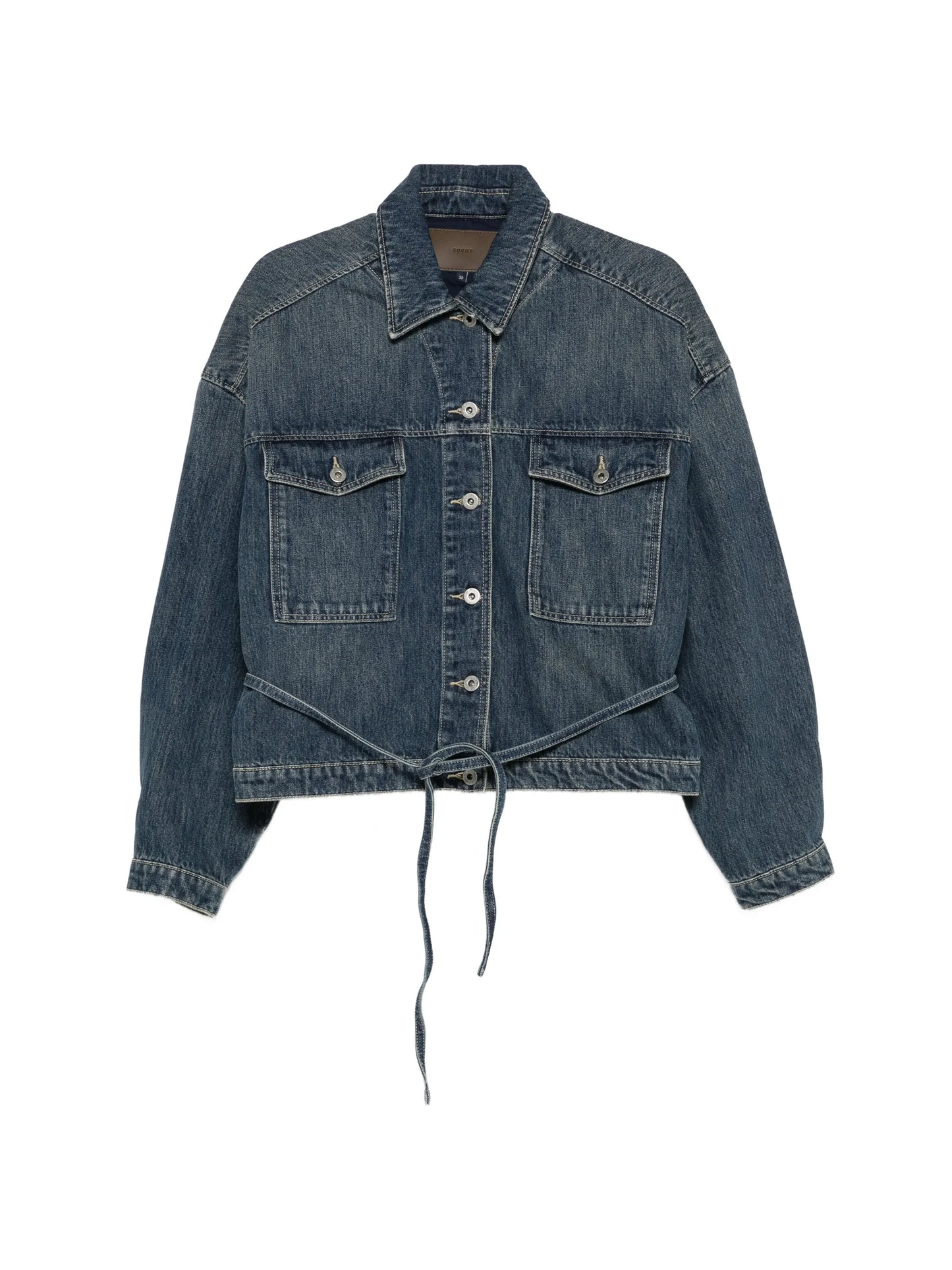Lys belted denim jacket