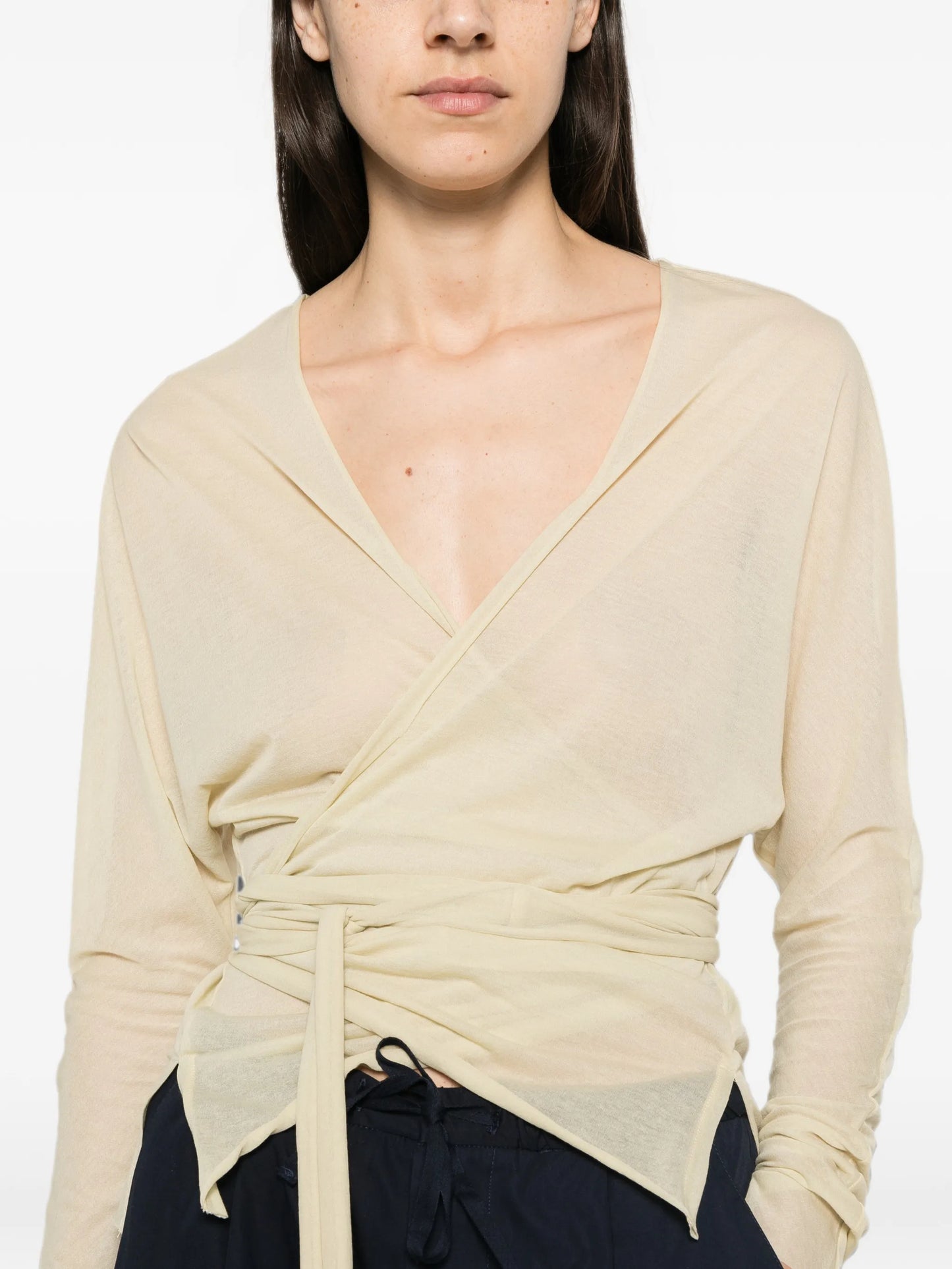 Luth wrap-style blouse