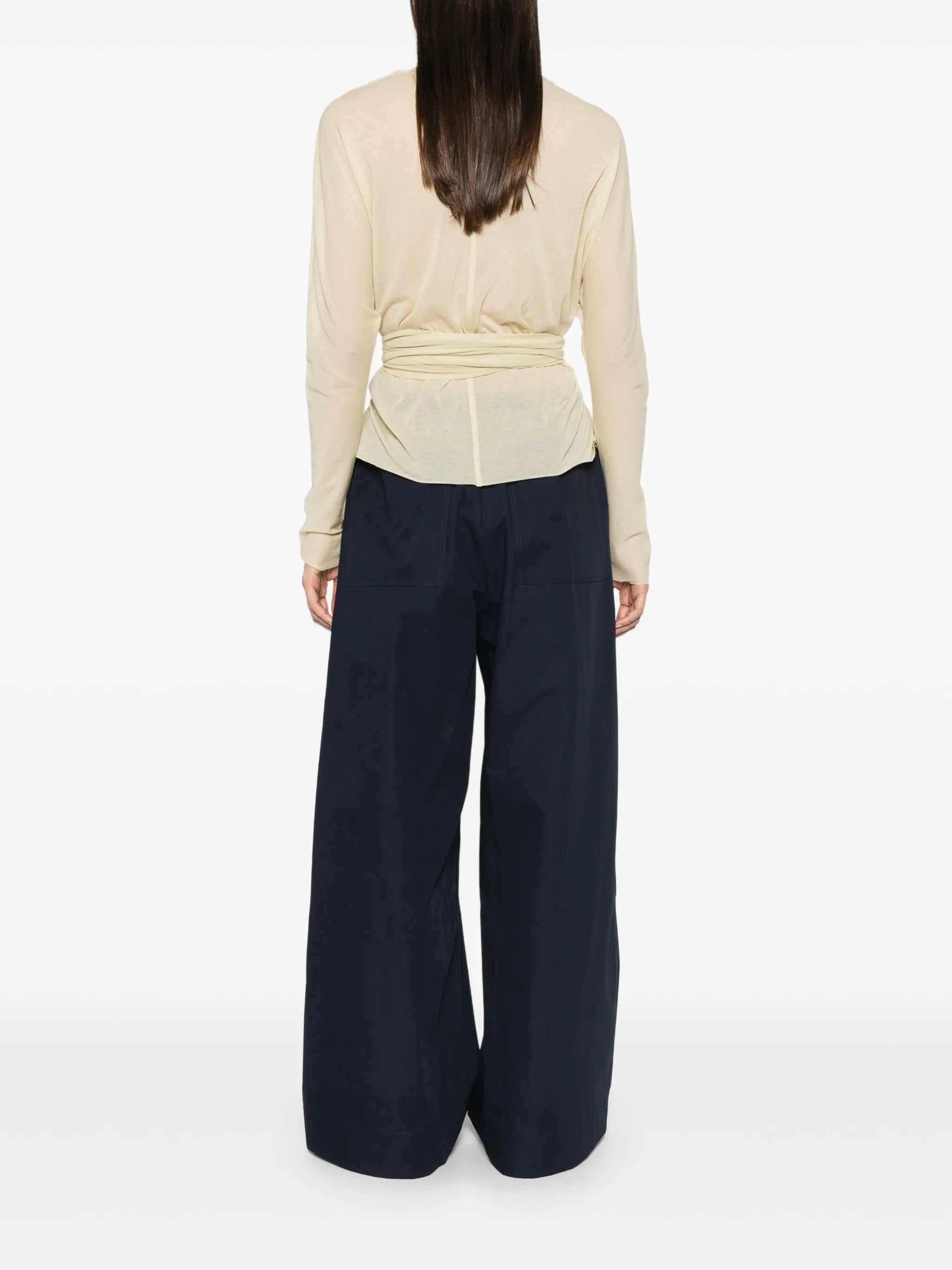 Luth wrap-style blouse