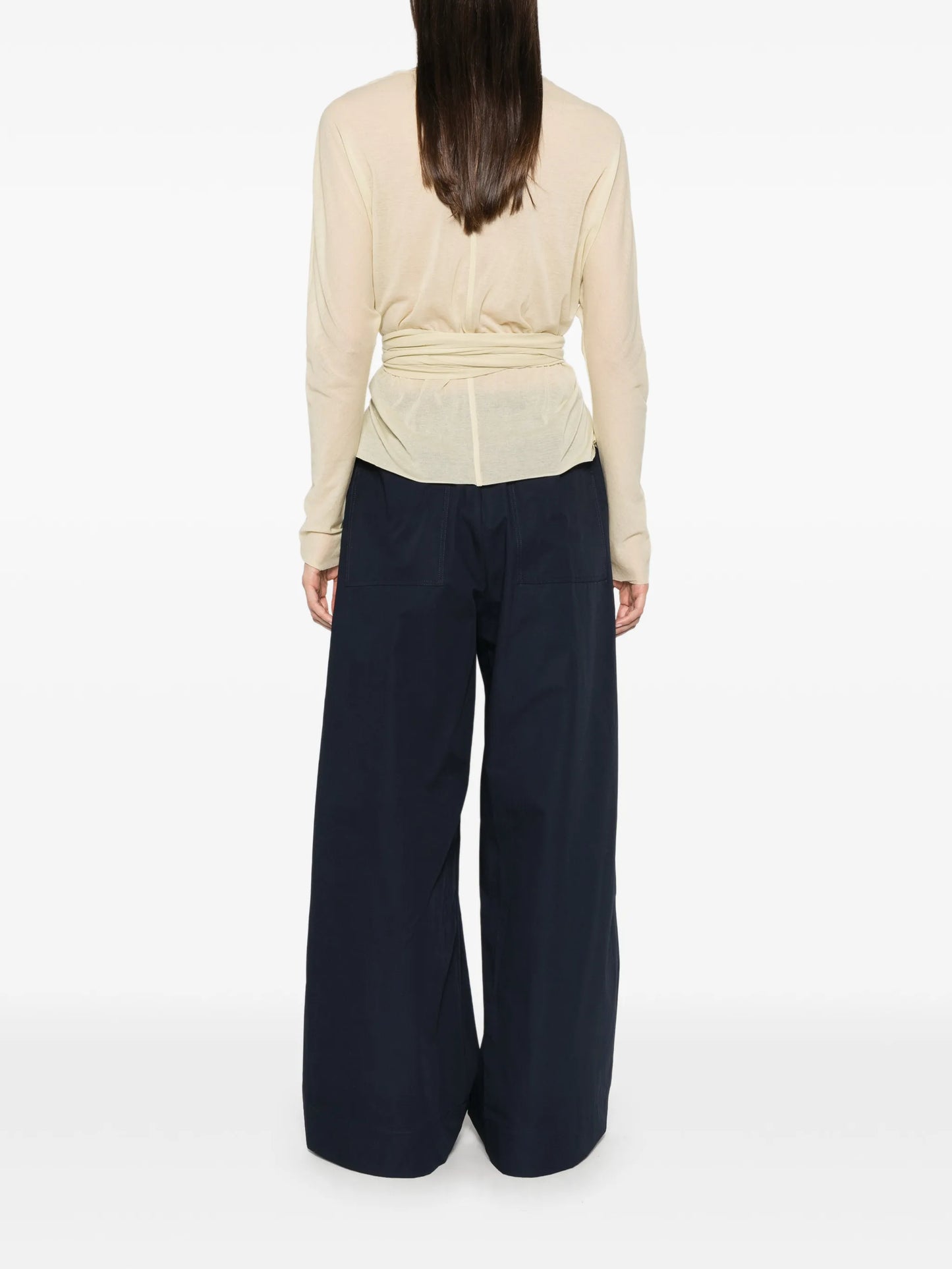 Luth wrap-style blouse