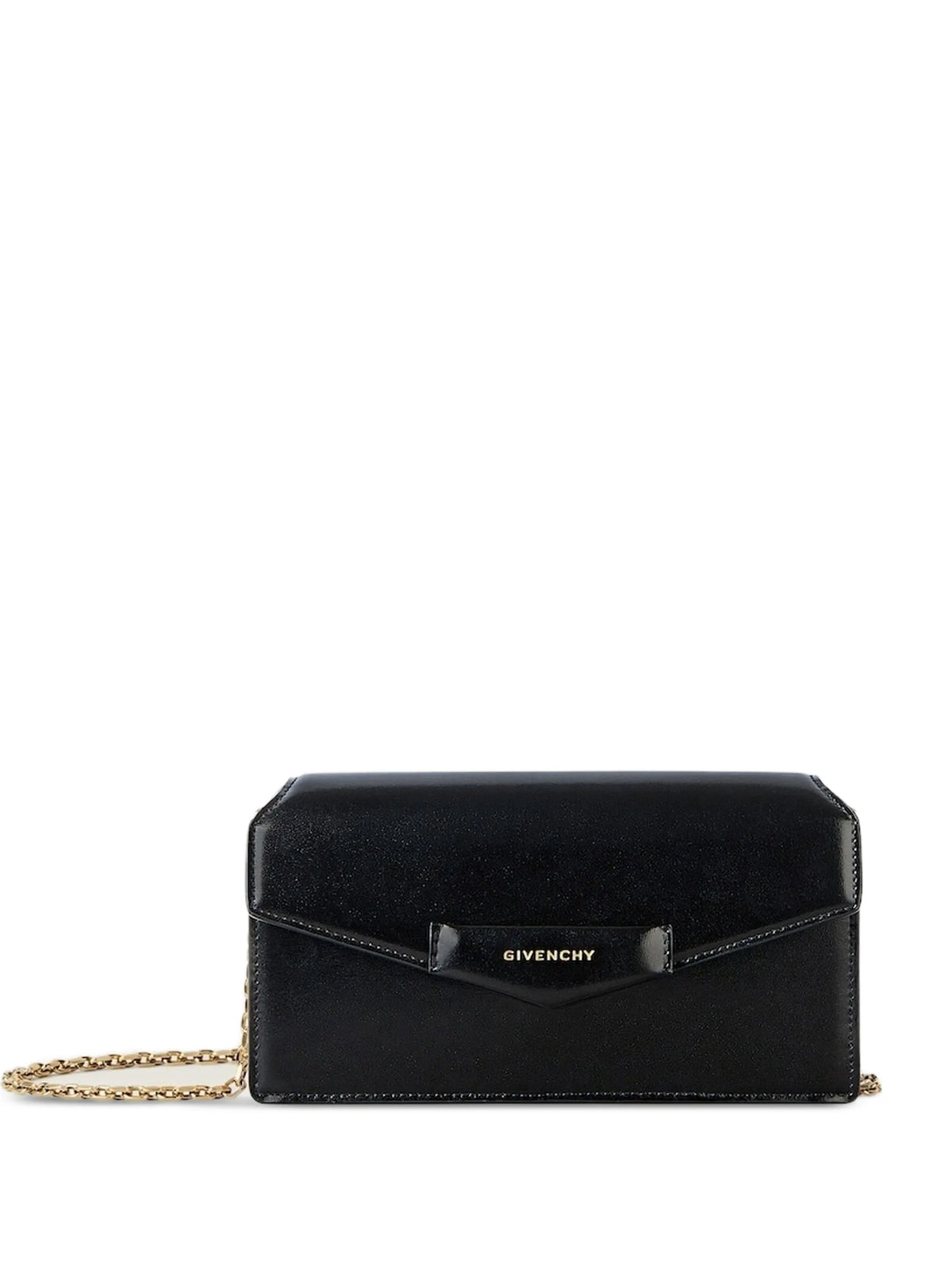 Antigona pouch in box leather with chain