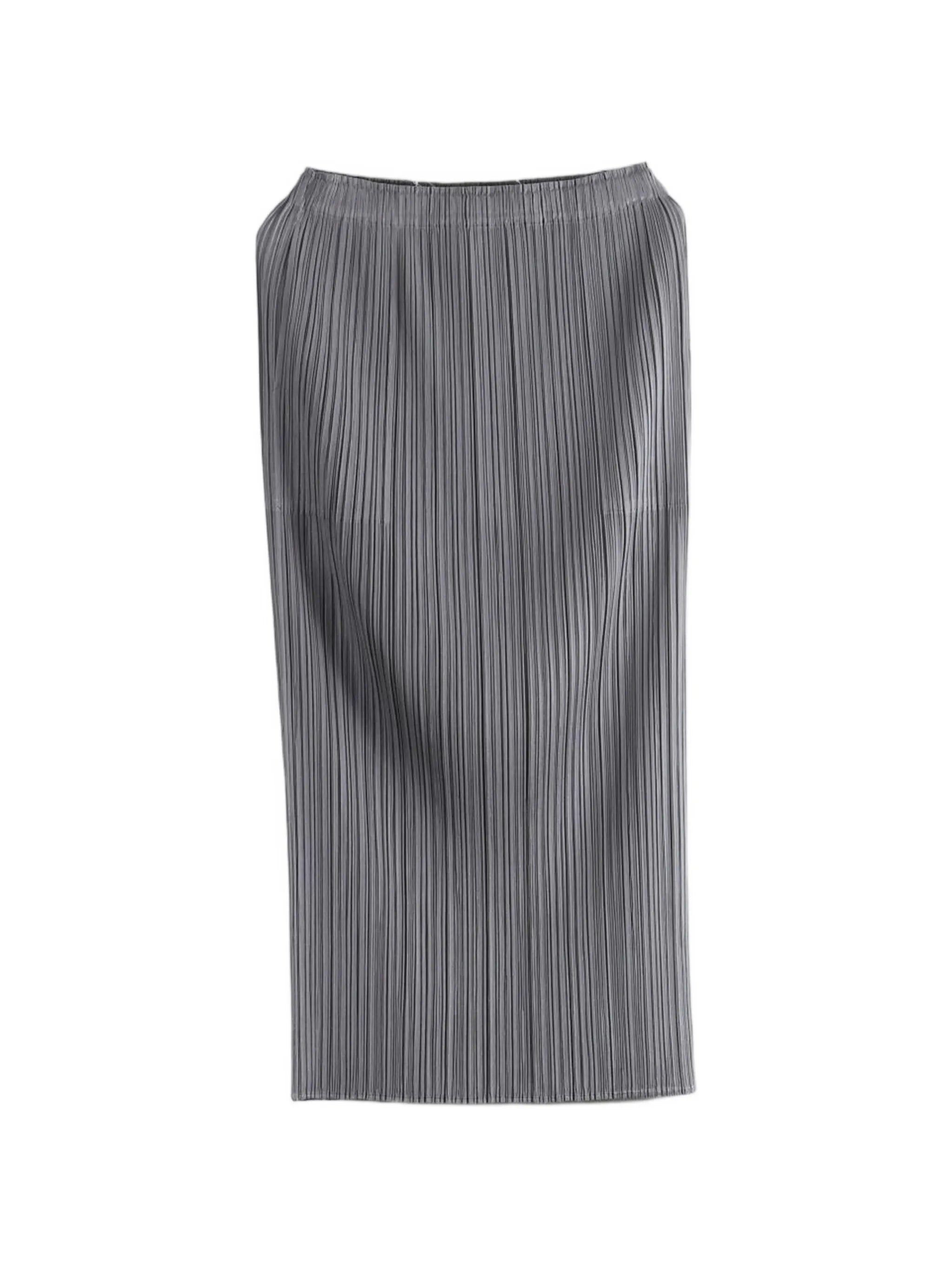 pleated maxi skirt