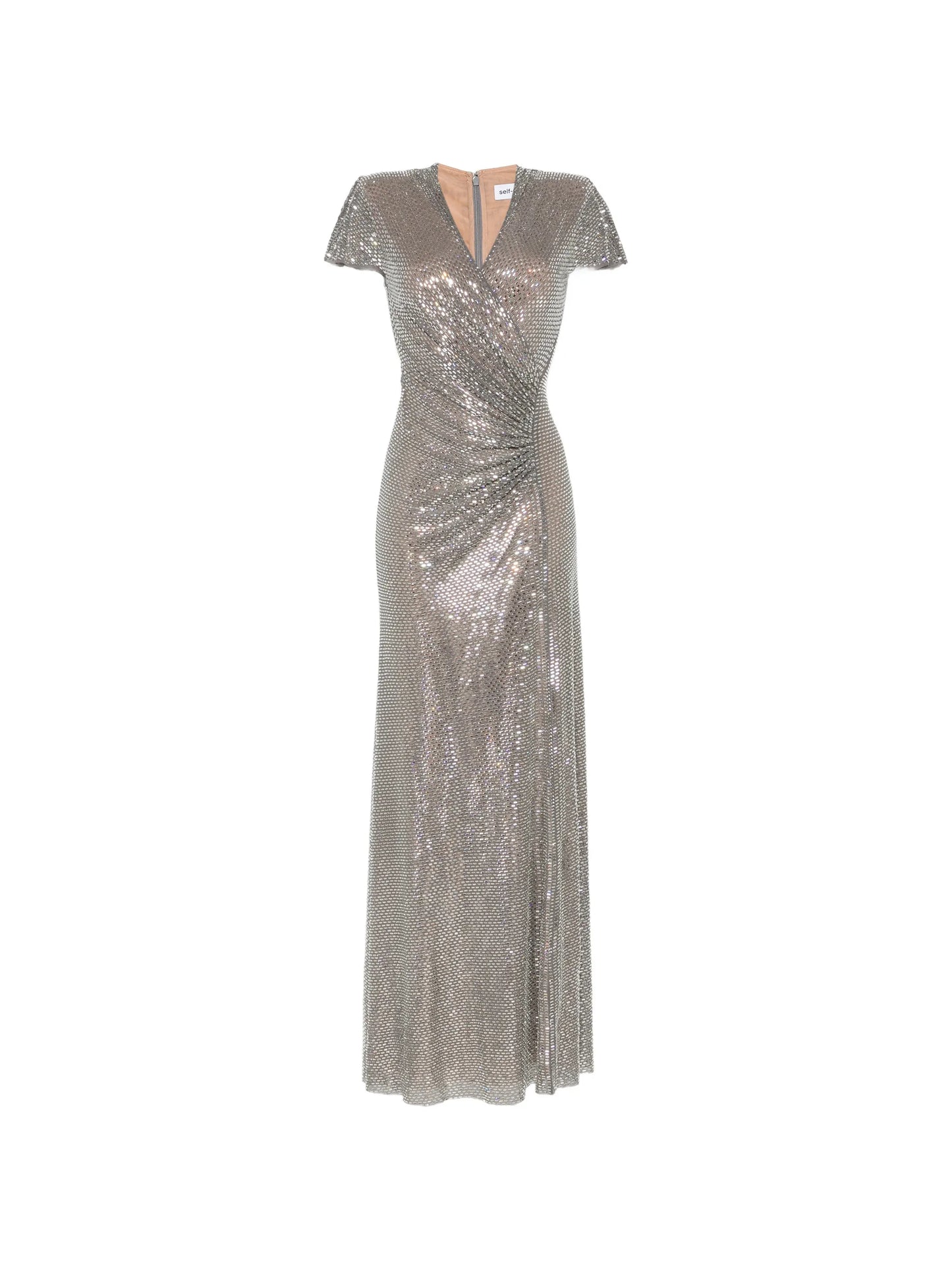 rhinestone-embellished maxi dress