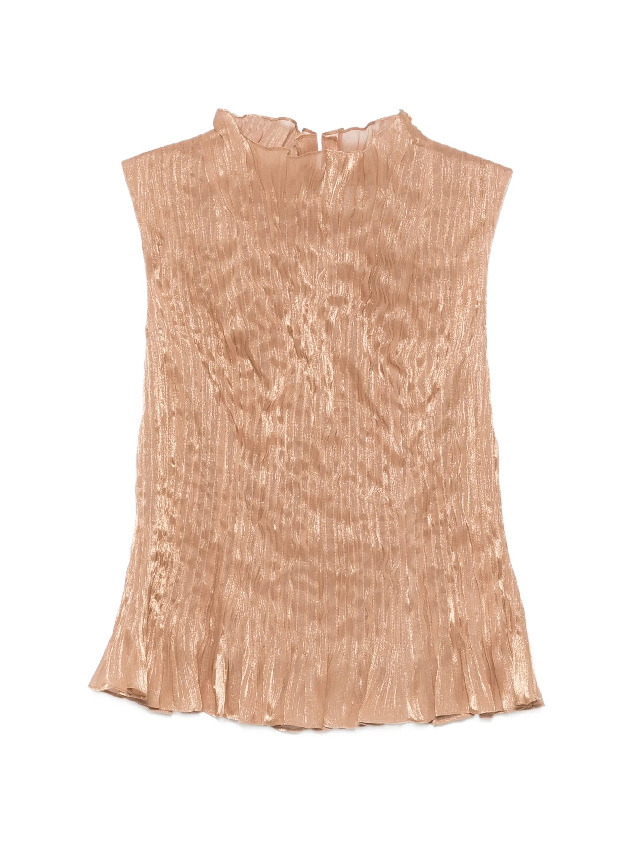 Chloe crinkled sleeveless top