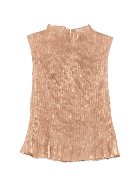 Chloe crinkled sleeveless top