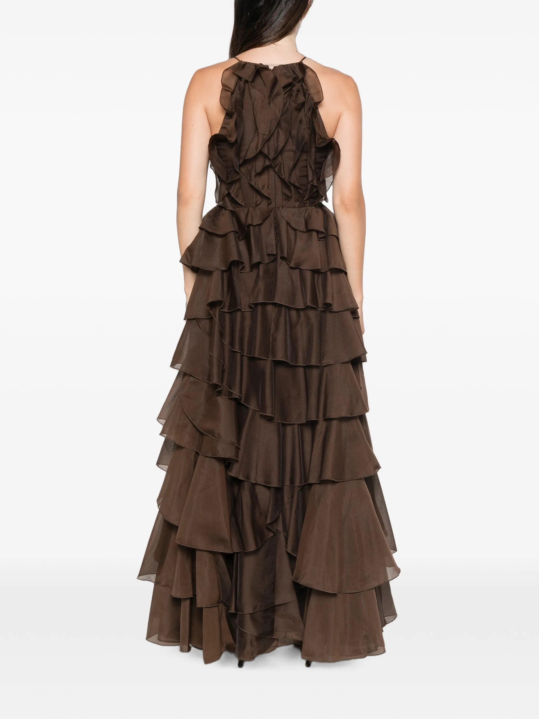 Cleo ruffled gown