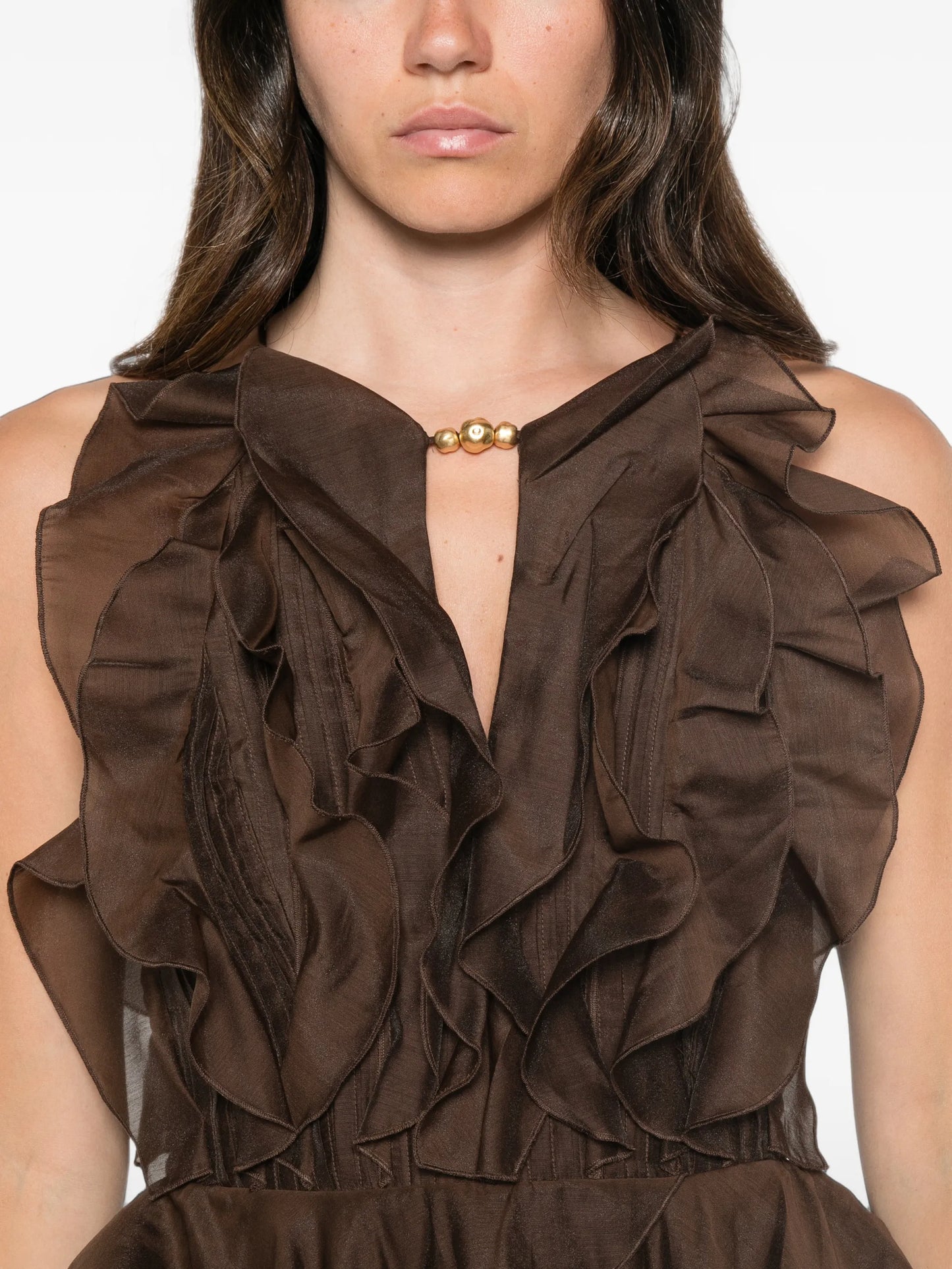 Cleo ruffled gown