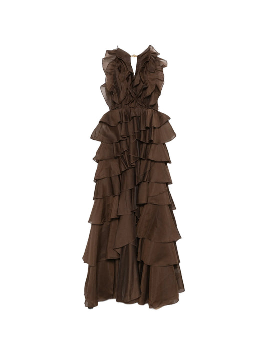 Cleo ruffled gown