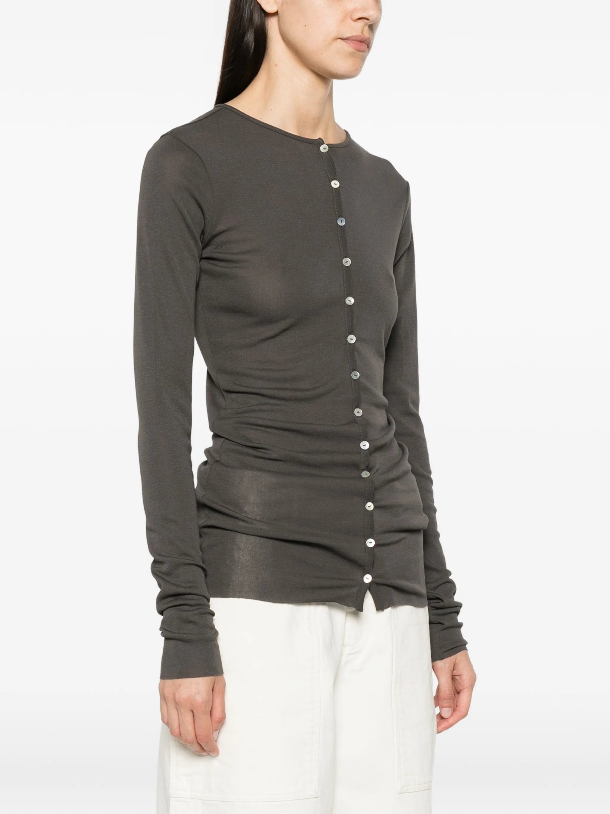 Luisa button-fastening cardigan