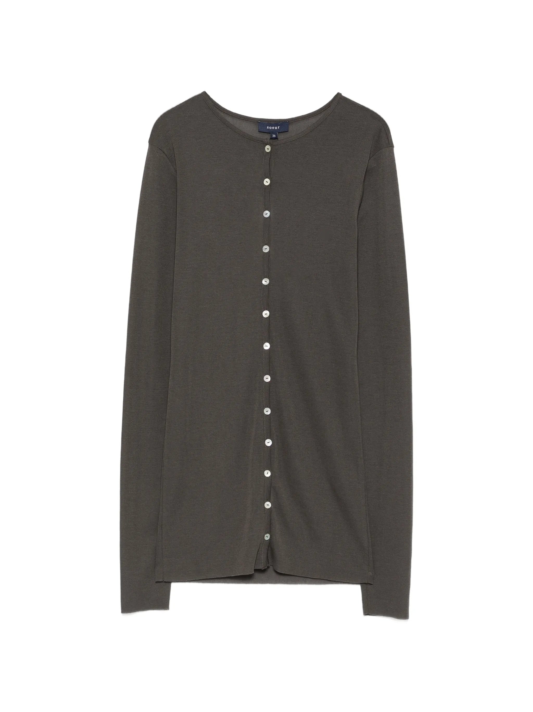 Luisa button-fastening cardigan