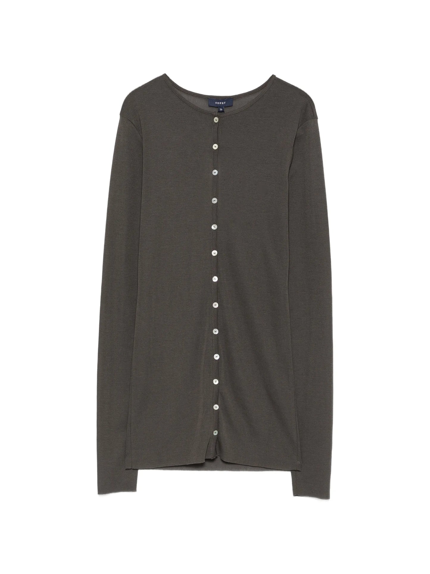 Luisa button-fastening cardigan