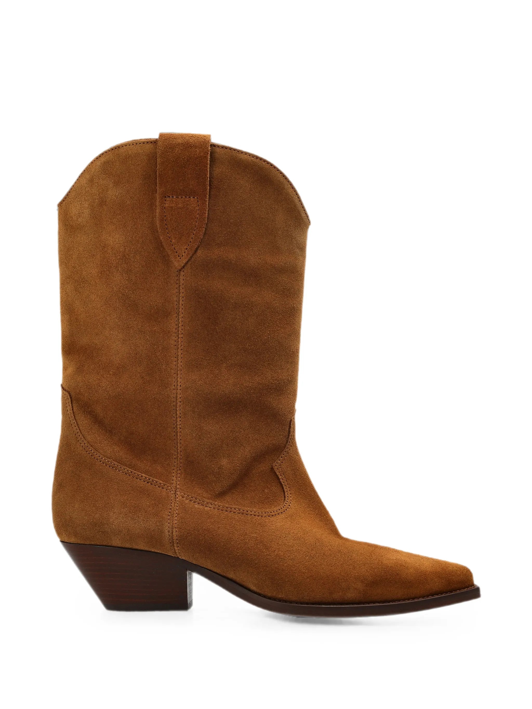 suede western-style boots