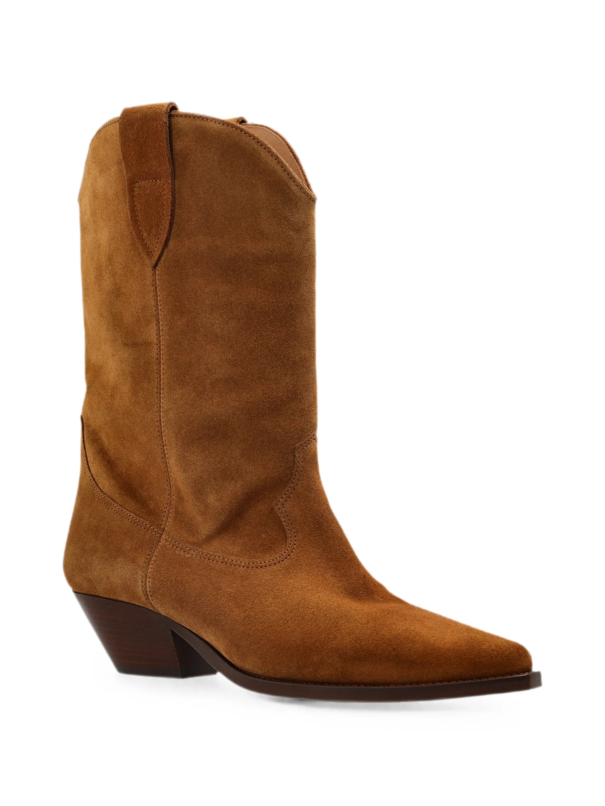 suede western-style boots