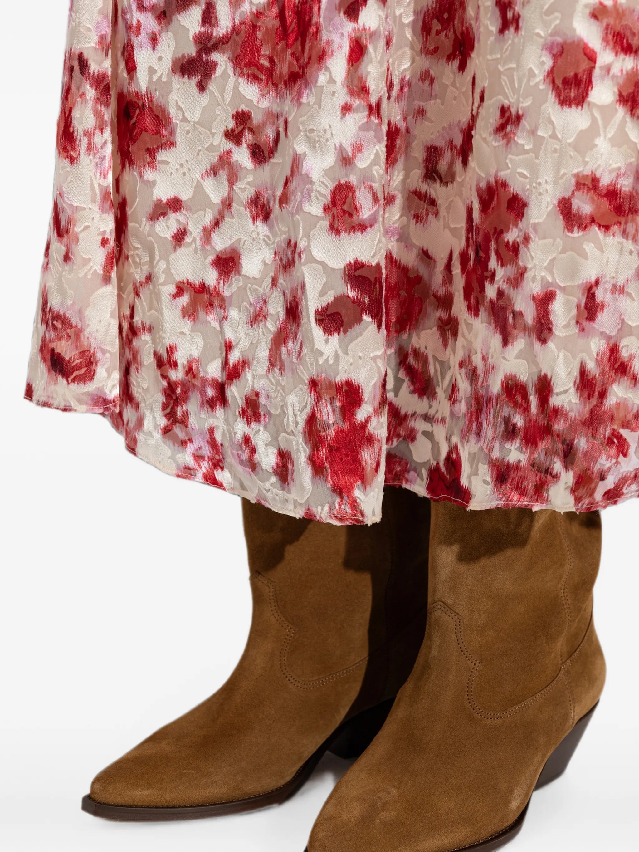 suede western-style boots