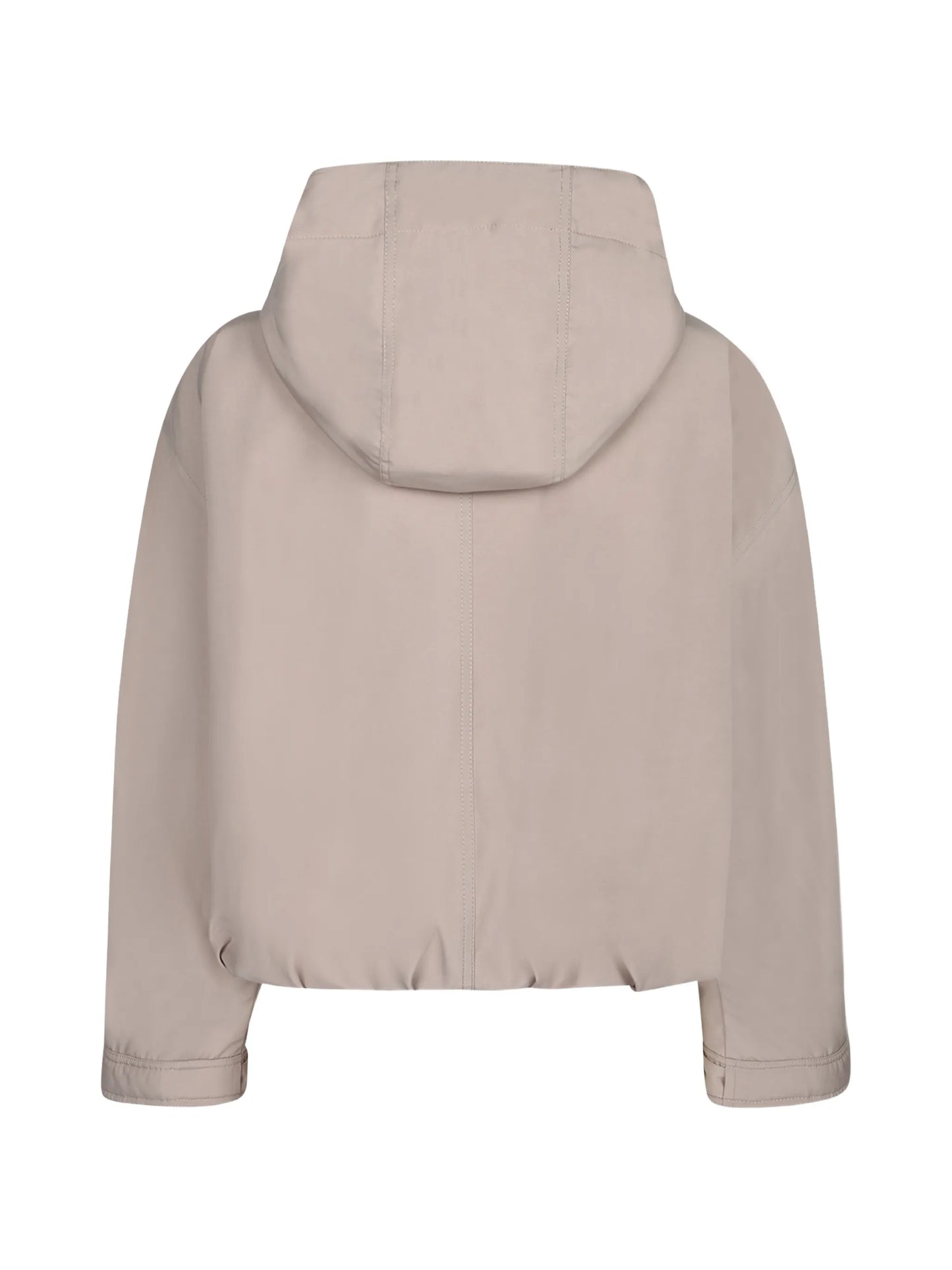 Eucalyptus hooded flap-pocket jacket