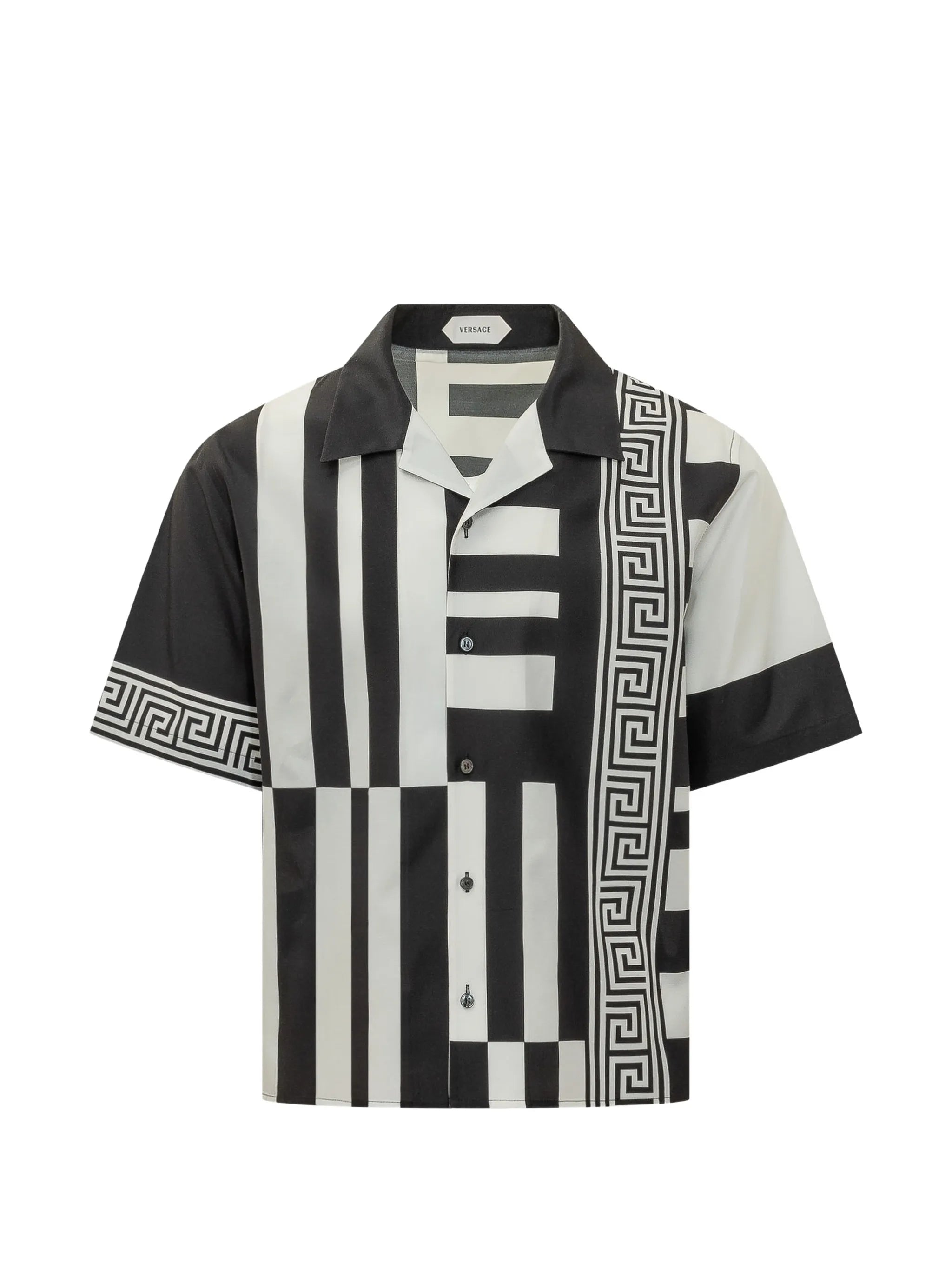 printed cotton-silk shirt