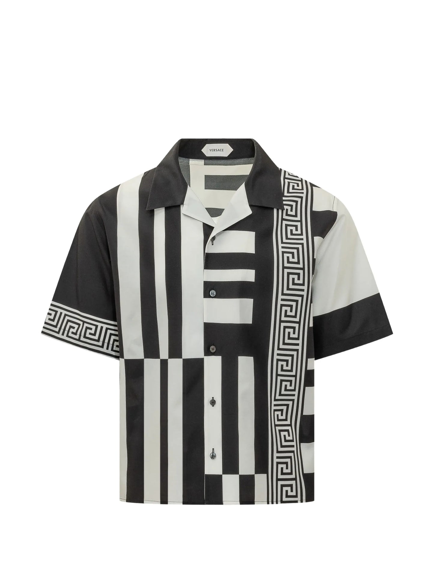 printed cotton-silk shirt