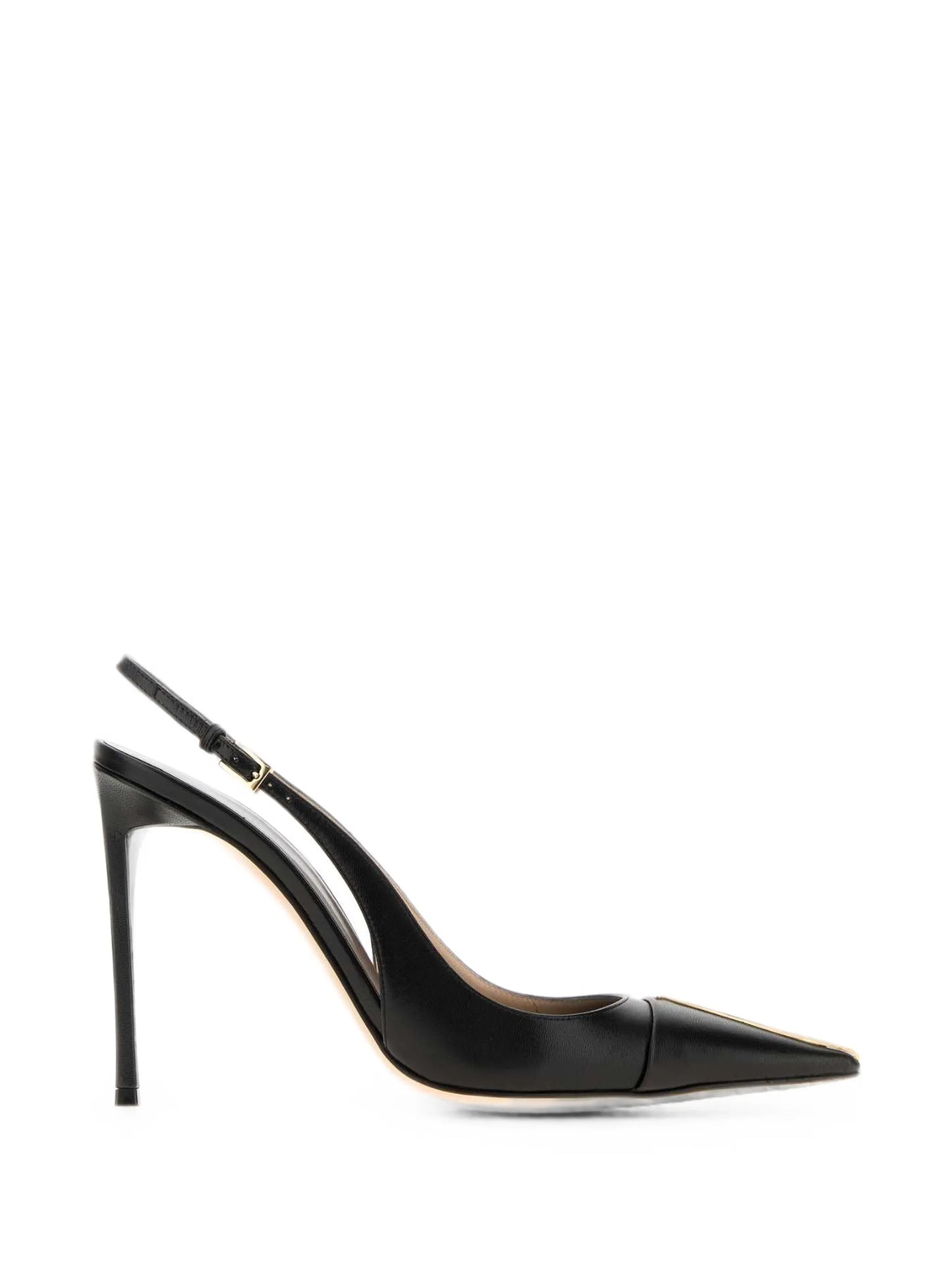 T-line slingback heeled pumps