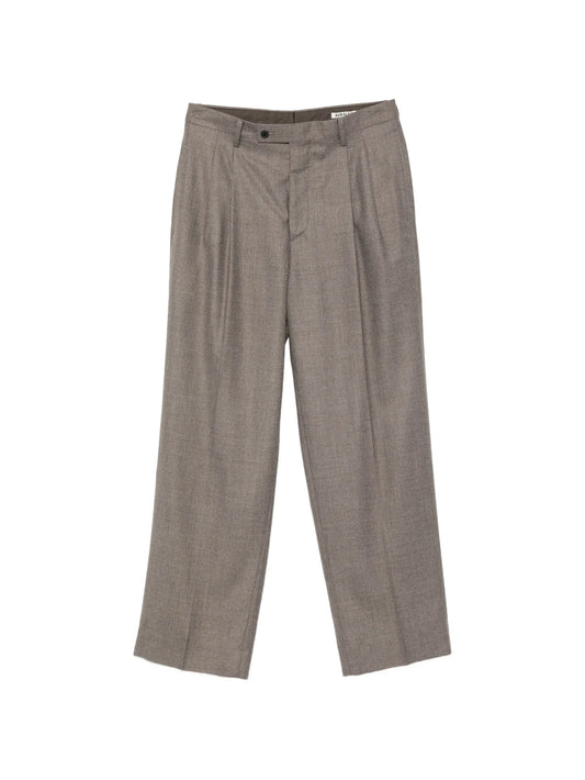 pleated wool trousers