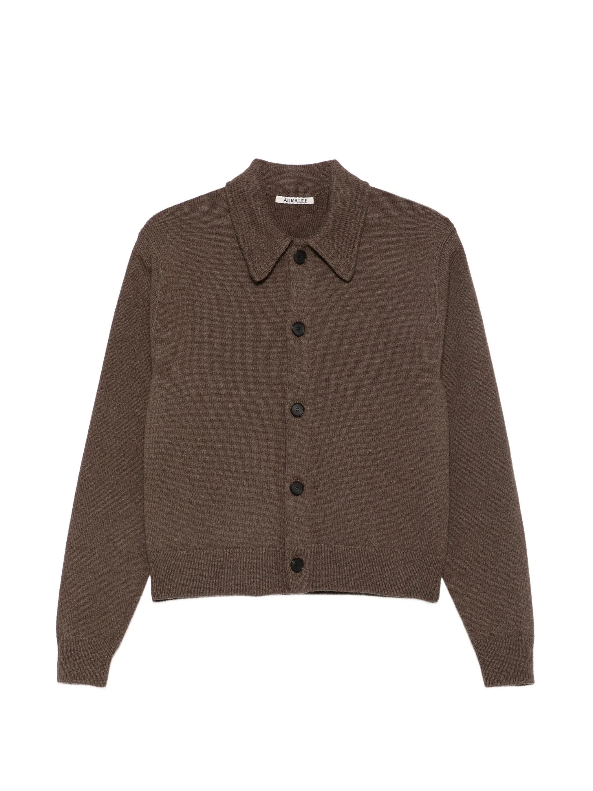 fine-knit wool cardigan