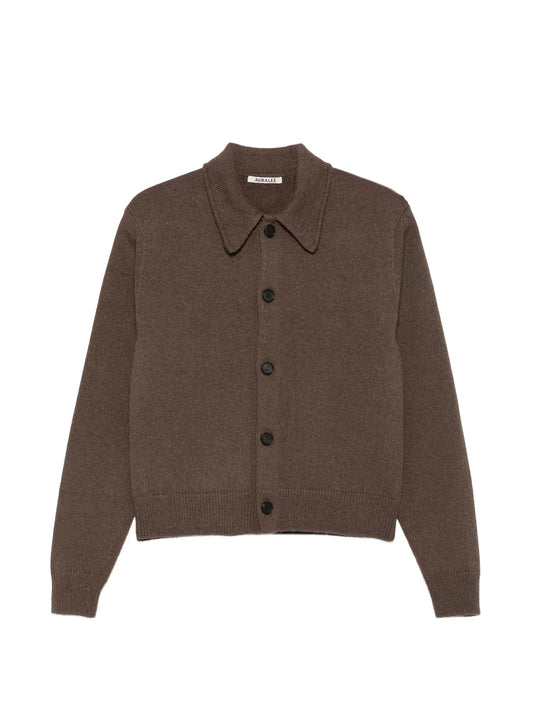 fine-knit wool cardigan