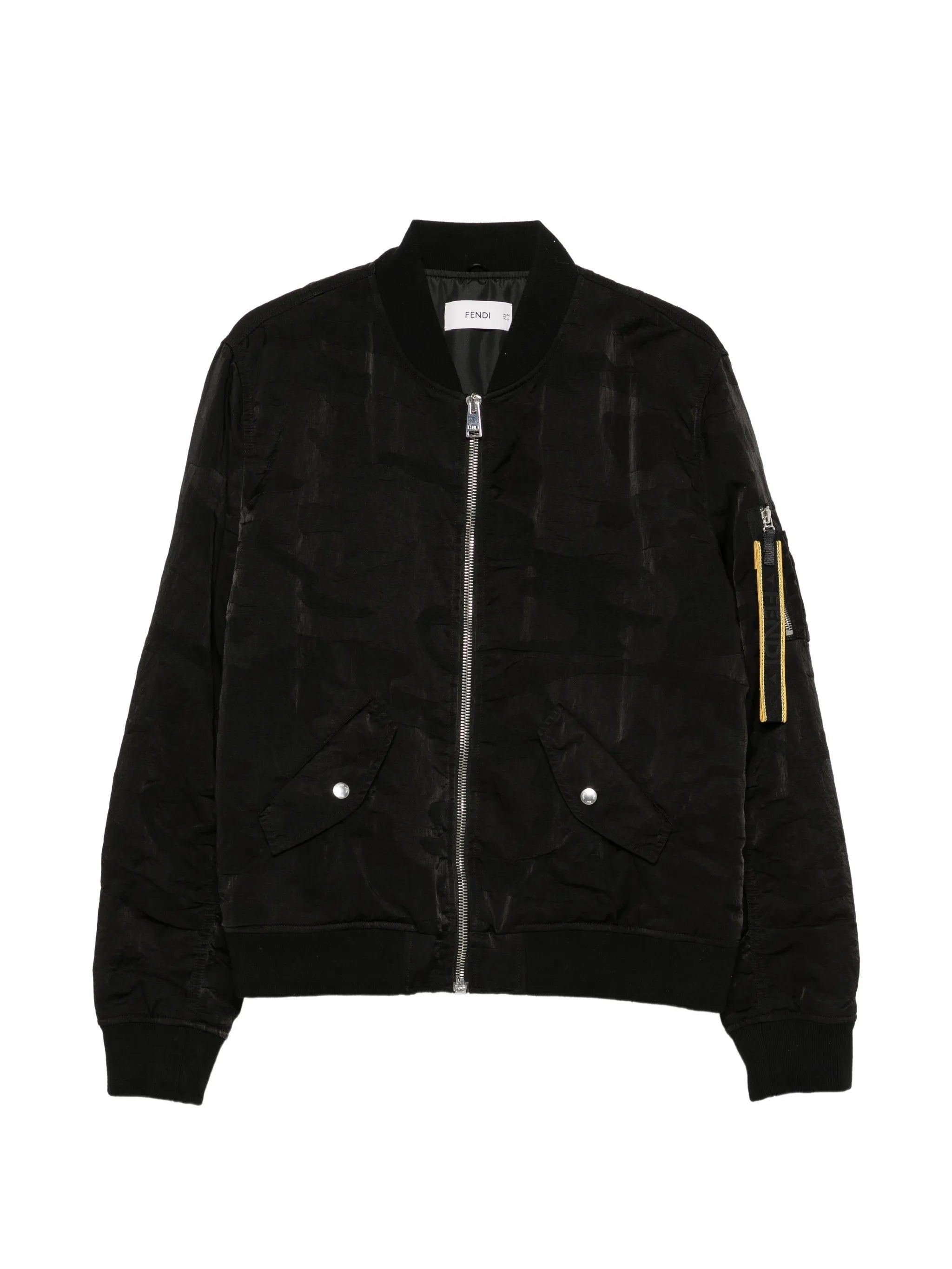 logo-tape bomber jacket