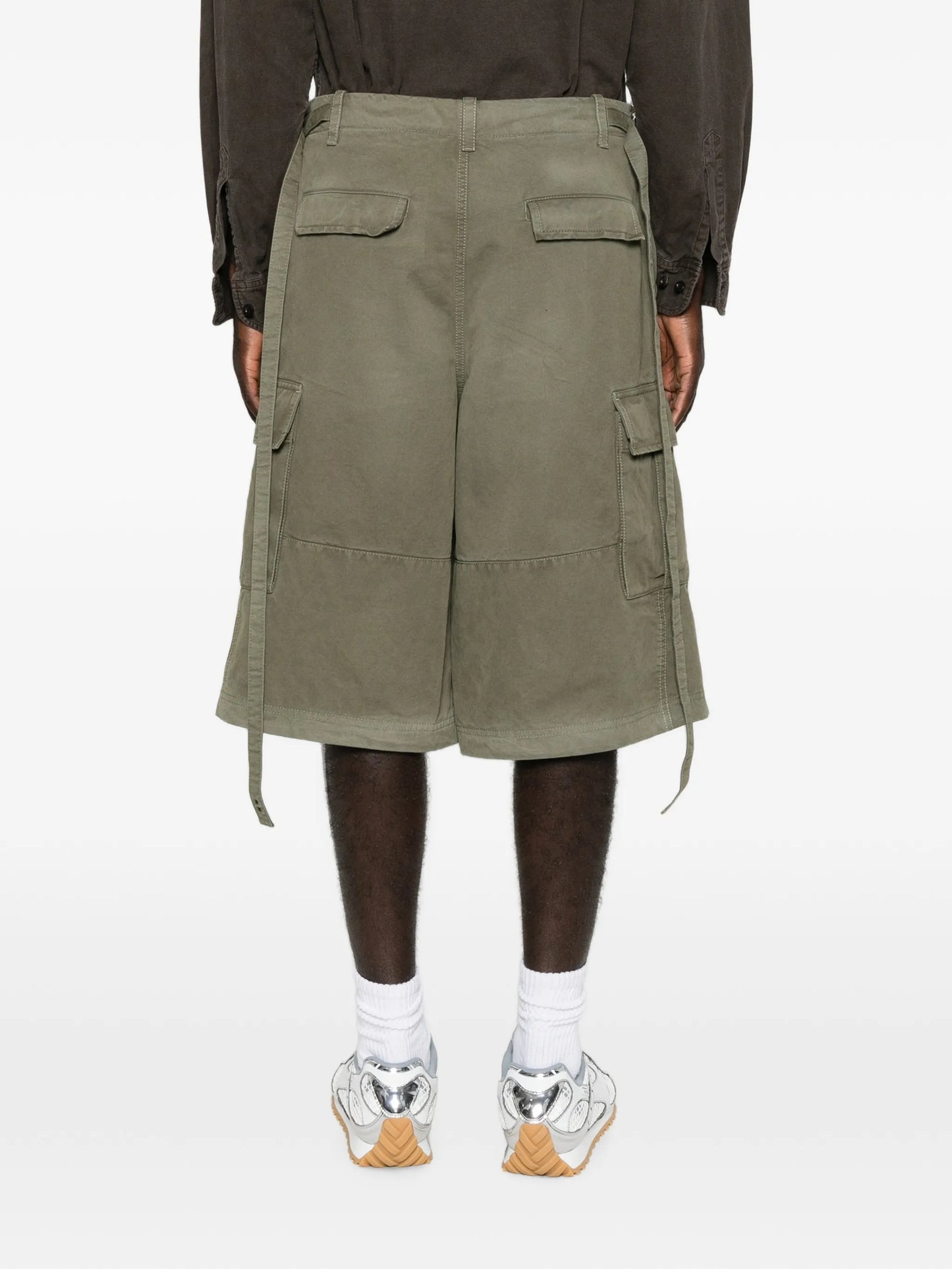 adjustable-waist cargo shorts
