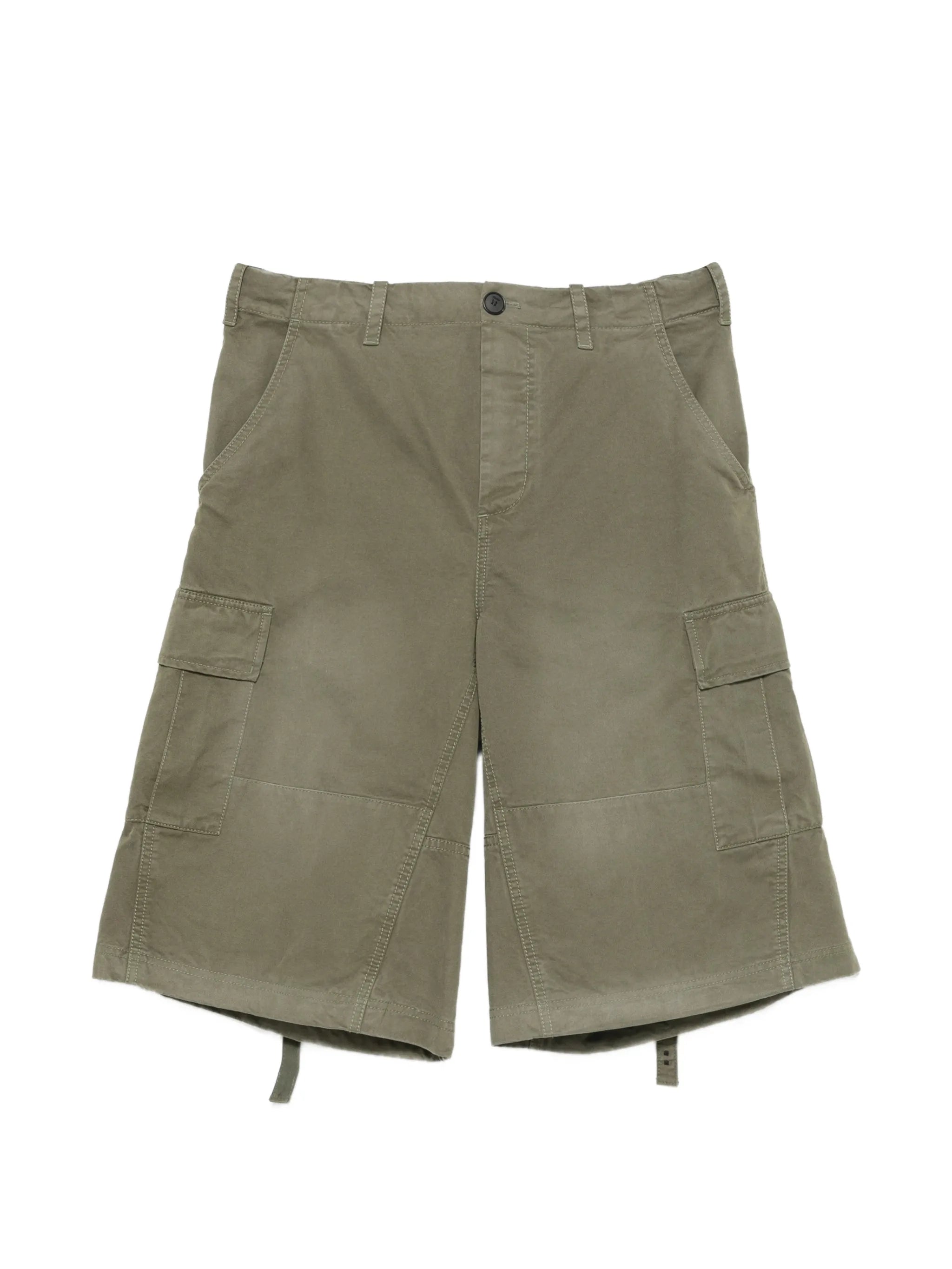adjustable-waist cargo shorts
